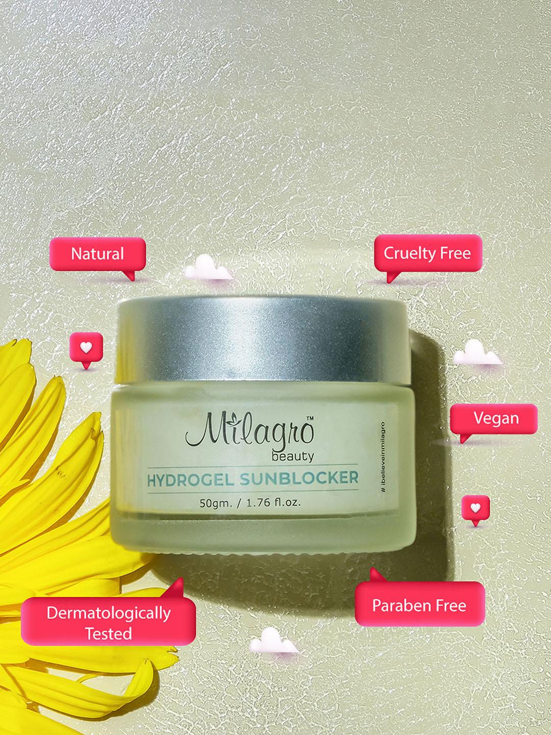 Milagro beauty Hydrogel Sunblocker Natural SPF Gel-based Sunscreen  50gm