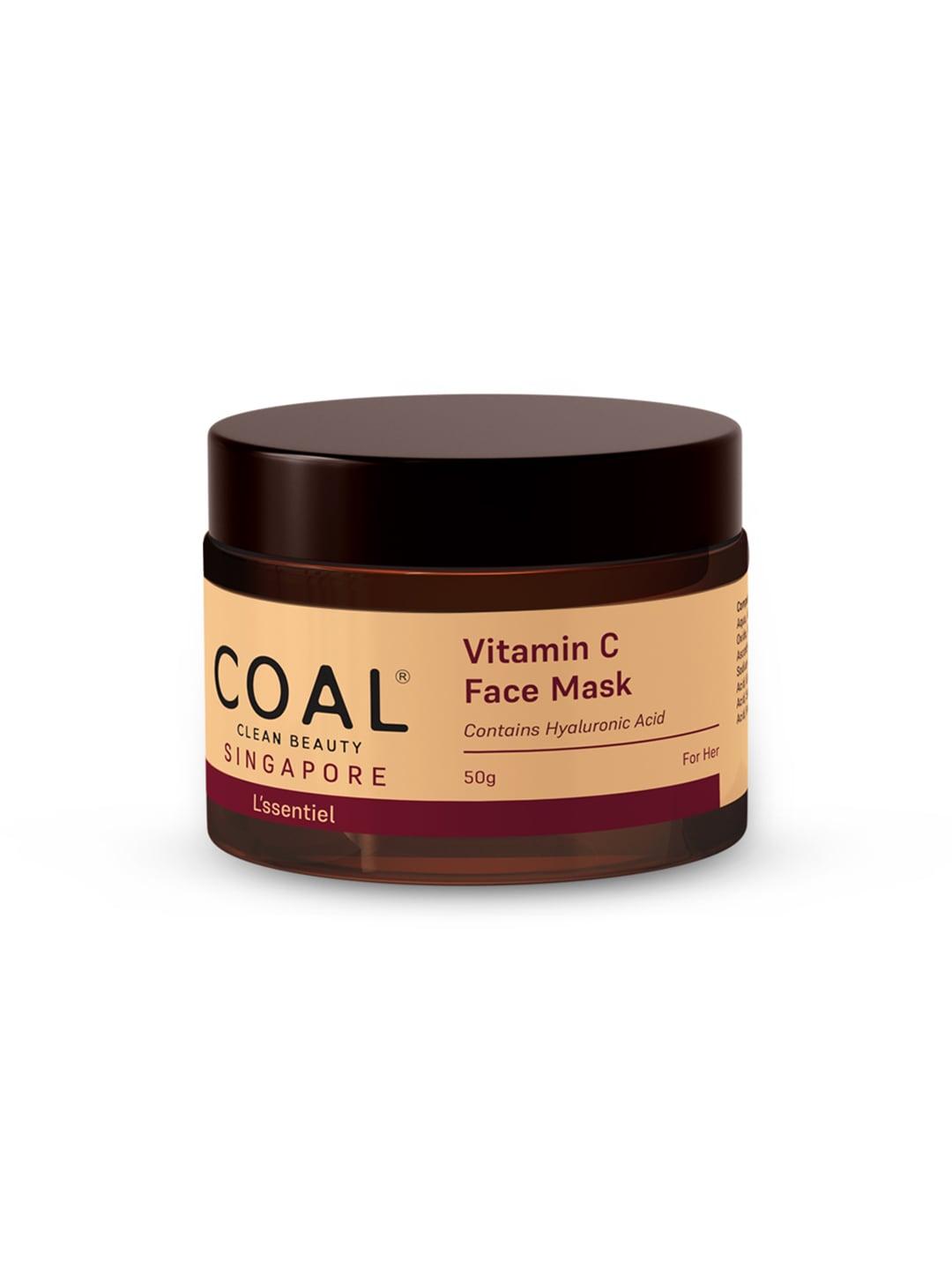COAL CLEAN BEAUTY Brown Hyaluronic Acid & Vitamin C Face Mask-  50 gm