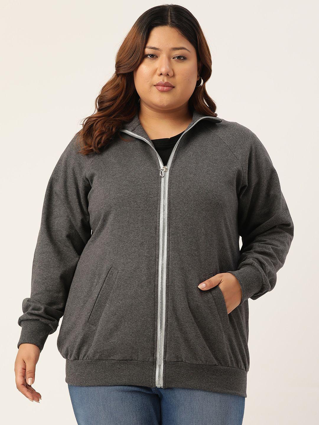 therebelinme-plus-size-women-charcoal-fleece-open-front-jacket