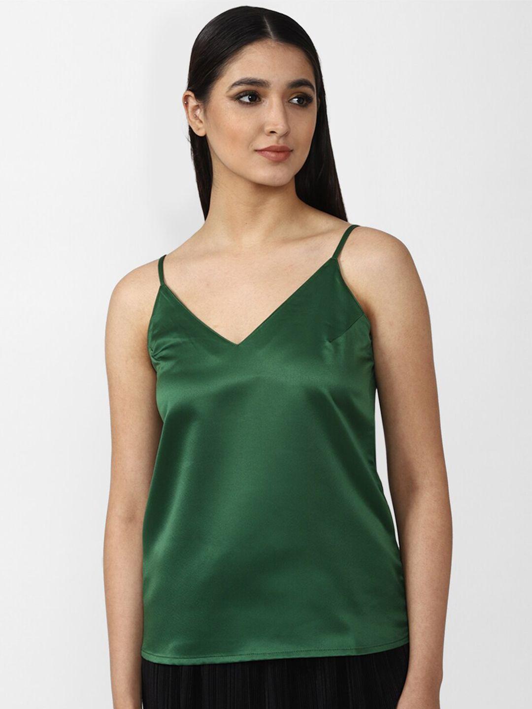 forever-21-women-green-solid-top