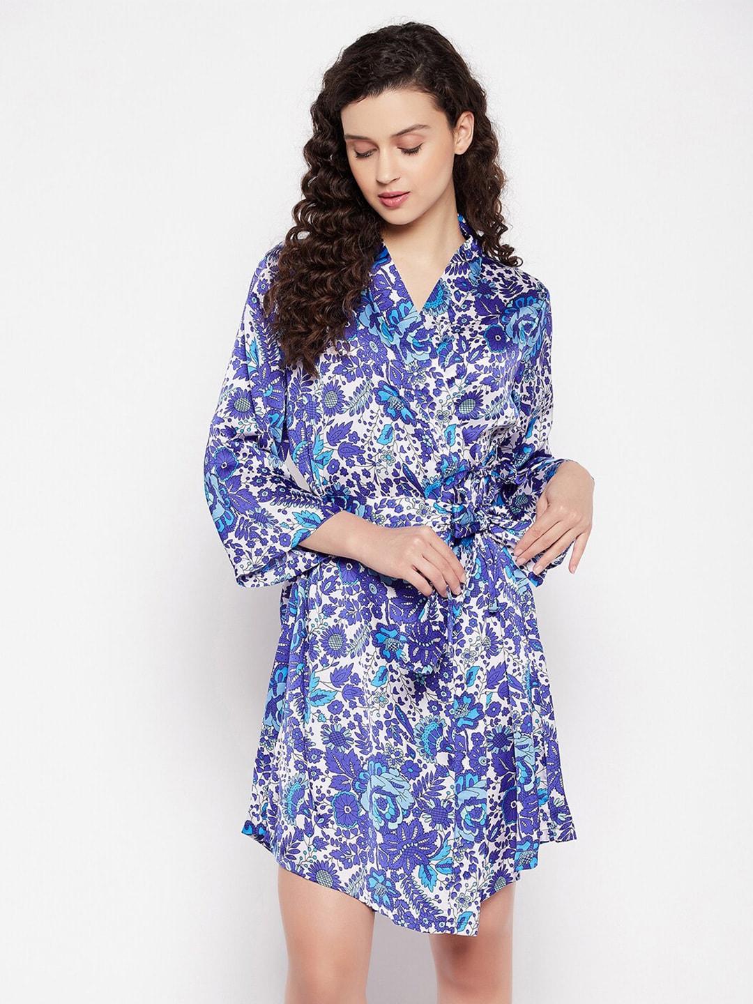 clovia-women-blue-printed-nightdress
