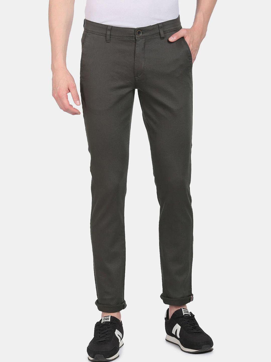 ad-by-arvind-men-grey-slim-fit-chinos-trousers
