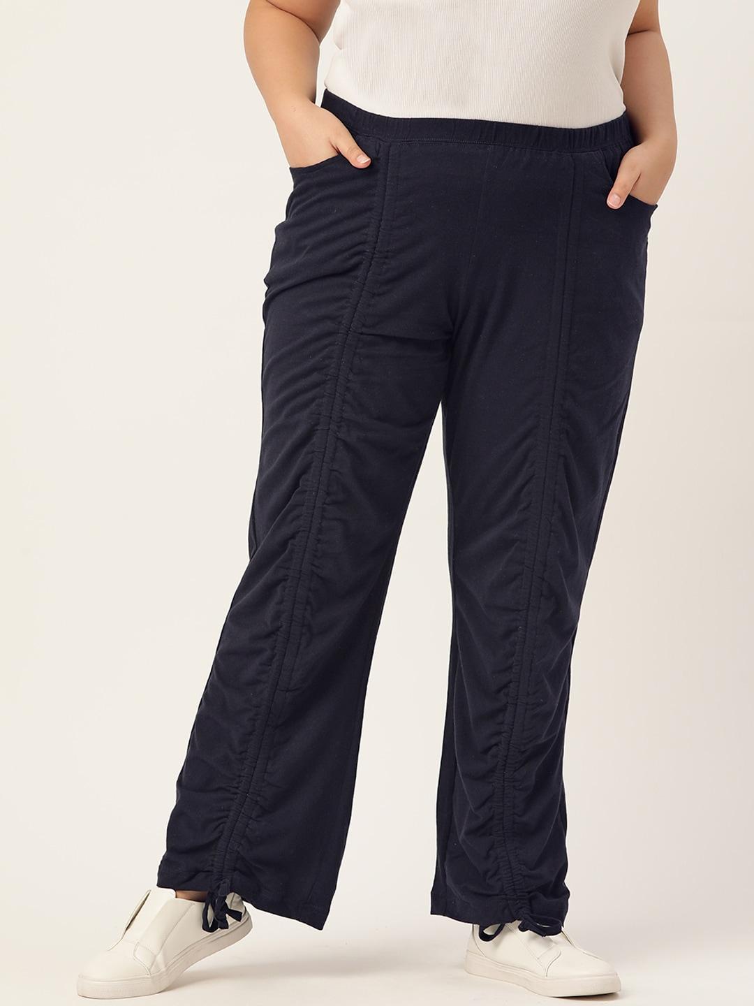 therebelinme-plus-size-women-navy-blue-relaxed-straight-fit-high-rise-pleated-trousers