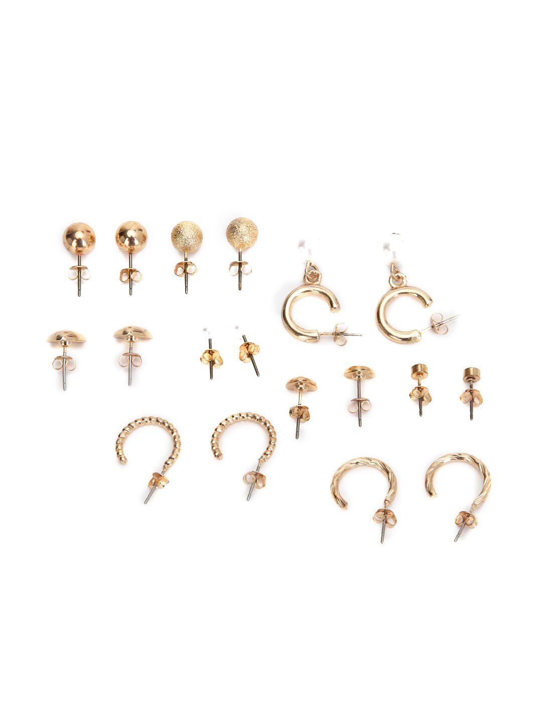 forever-21-women-pack-of-9-gold-toned-contemporary-ear-cuff-earrings