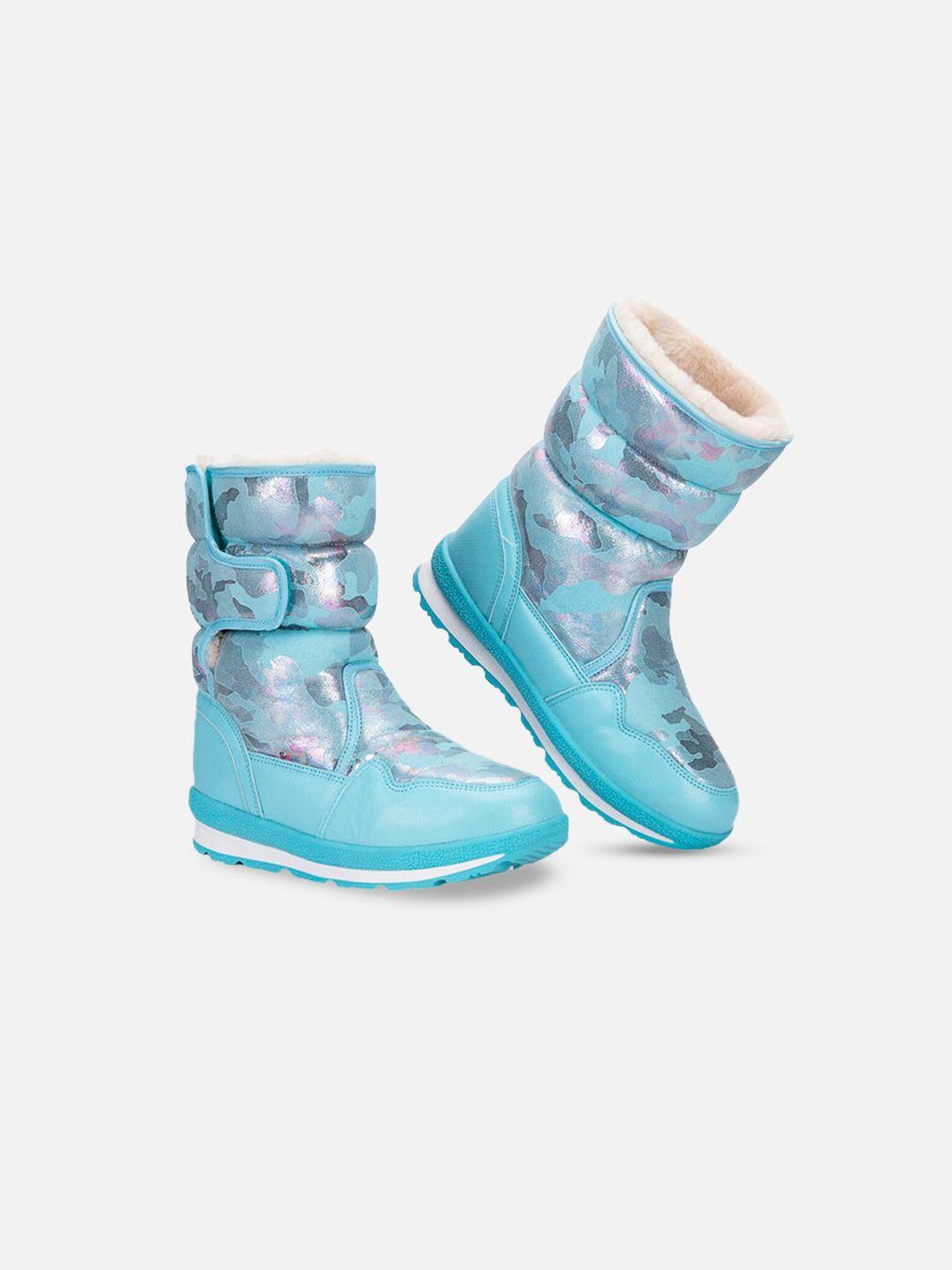 little-surprise-box-llp-kids-blue-&-silver-coloured-printed-winter/snowboots
