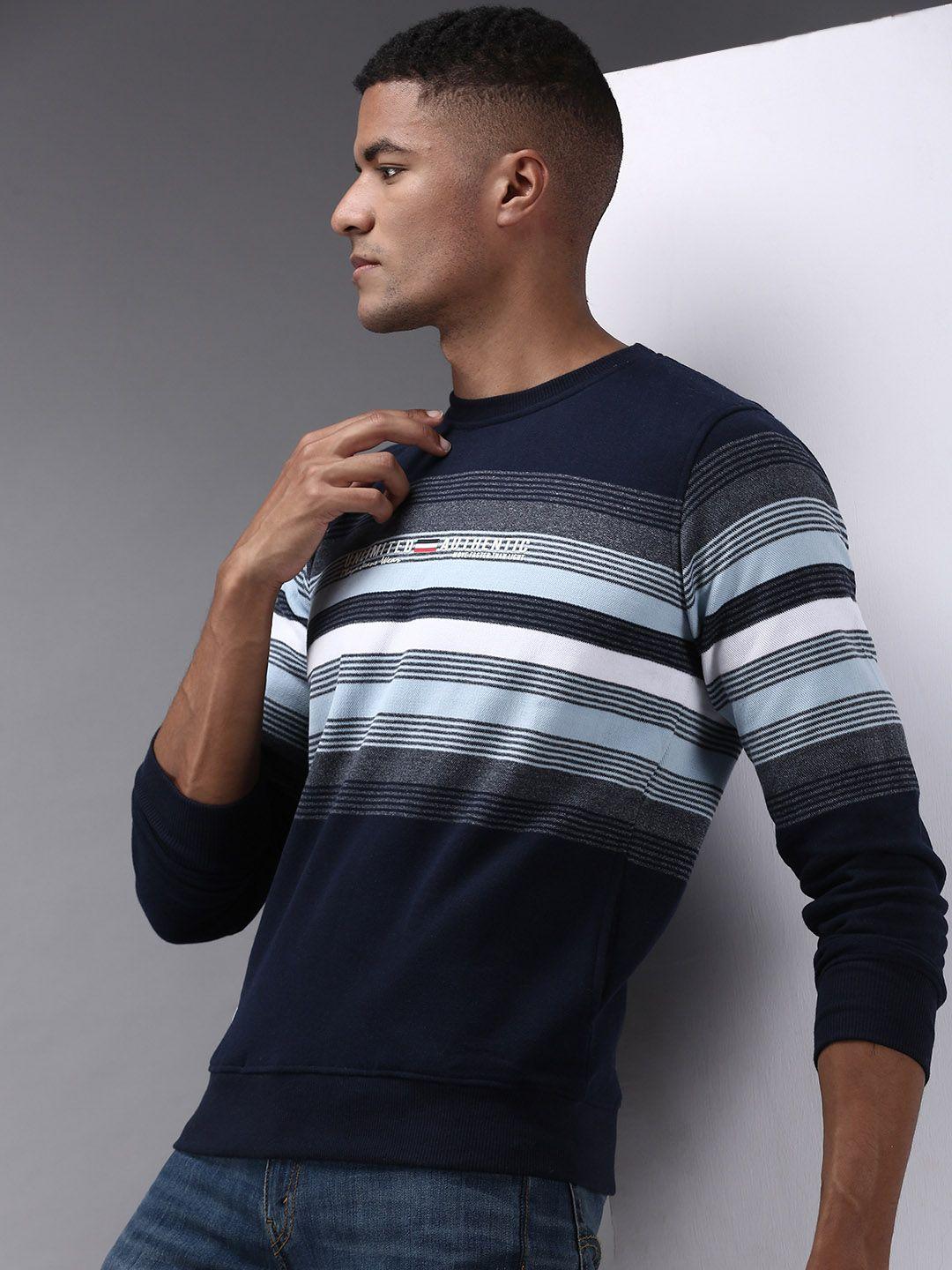 showoff-men-navy-blue-striped-cotton-sweatshirt