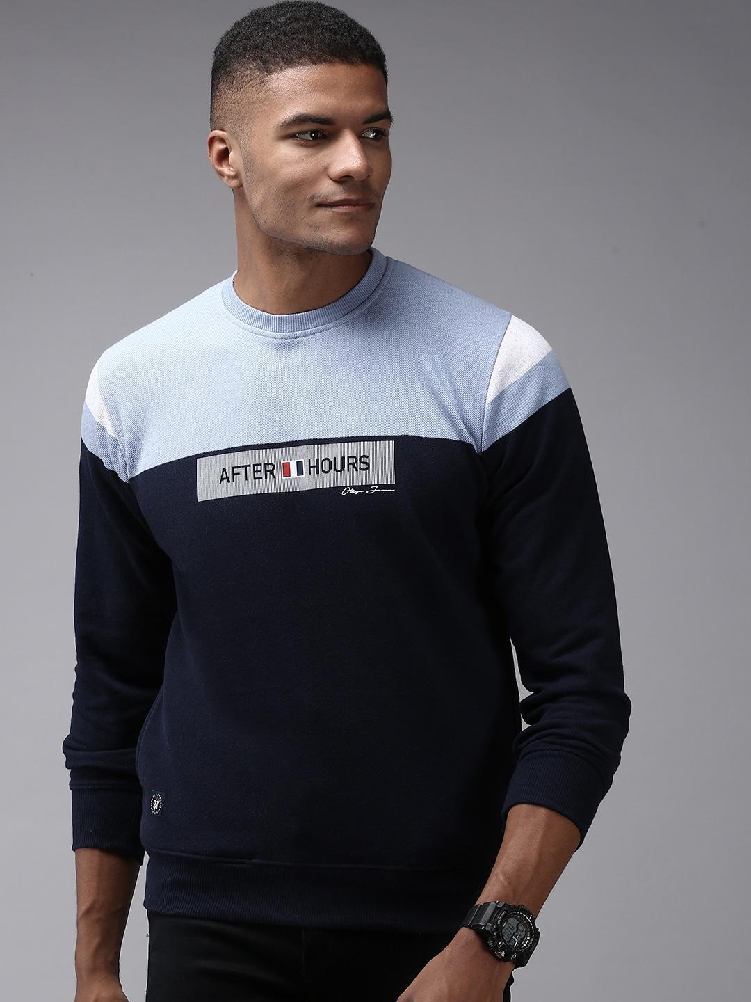showoff-men-navy-blue-cotton-colourblocked-sweatshirt