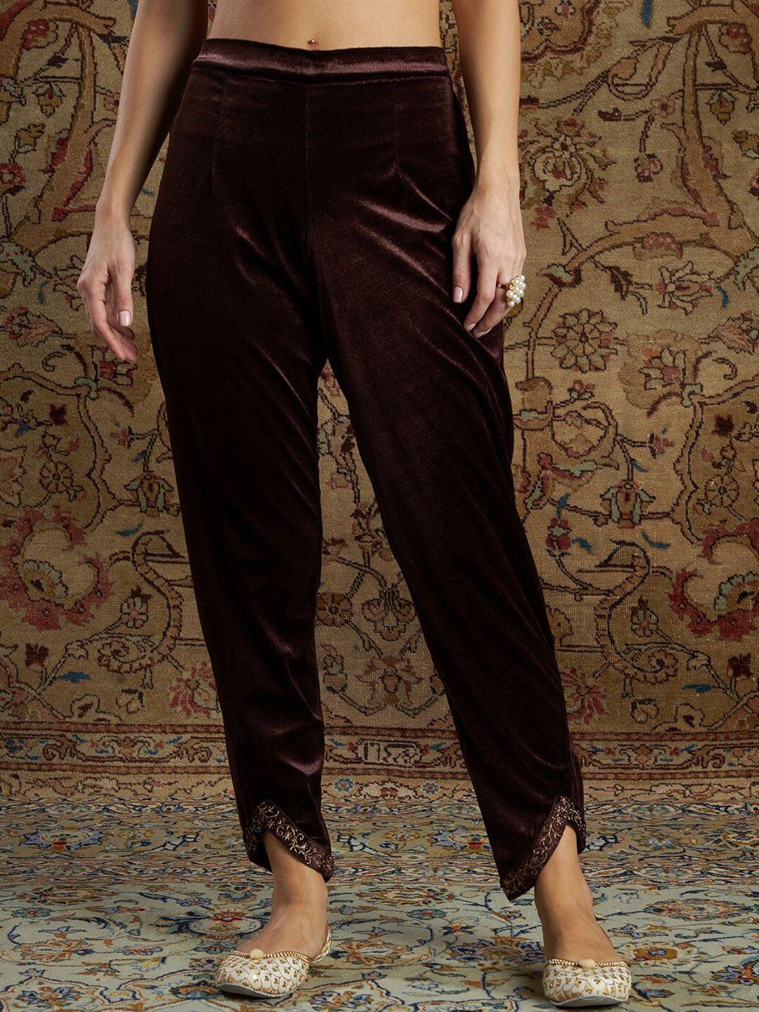 shae-by-sassafras-women-brown-solid-trousers
