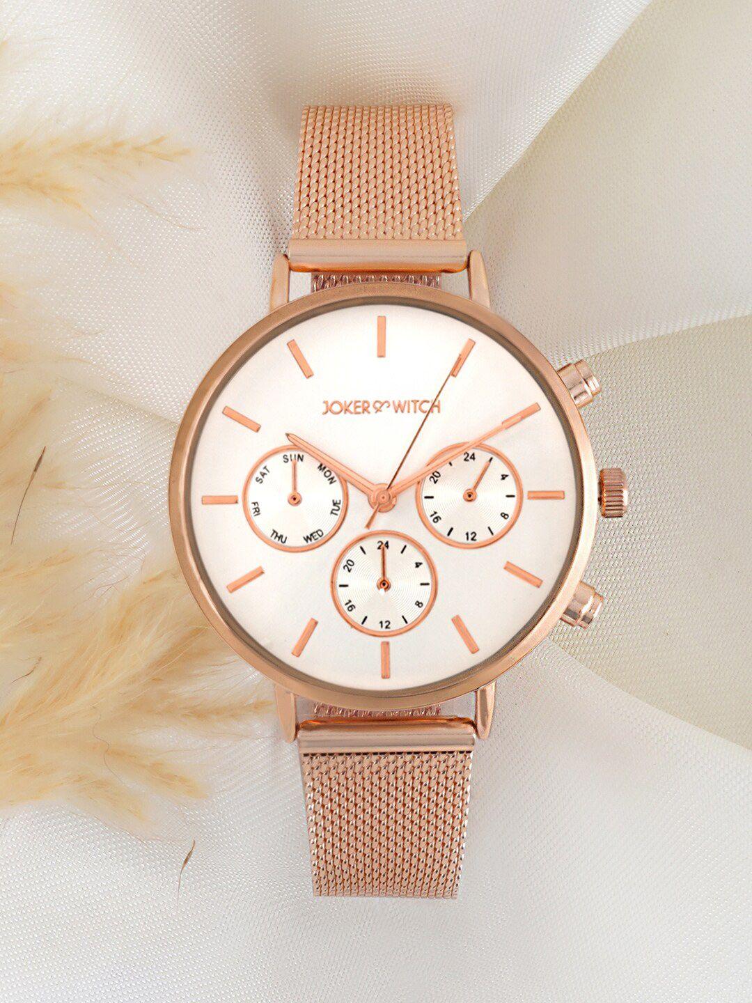 joker-&-witch-women-rose-gold-toned-dial-&-rose-gold-bracelet-style-watch-amww622