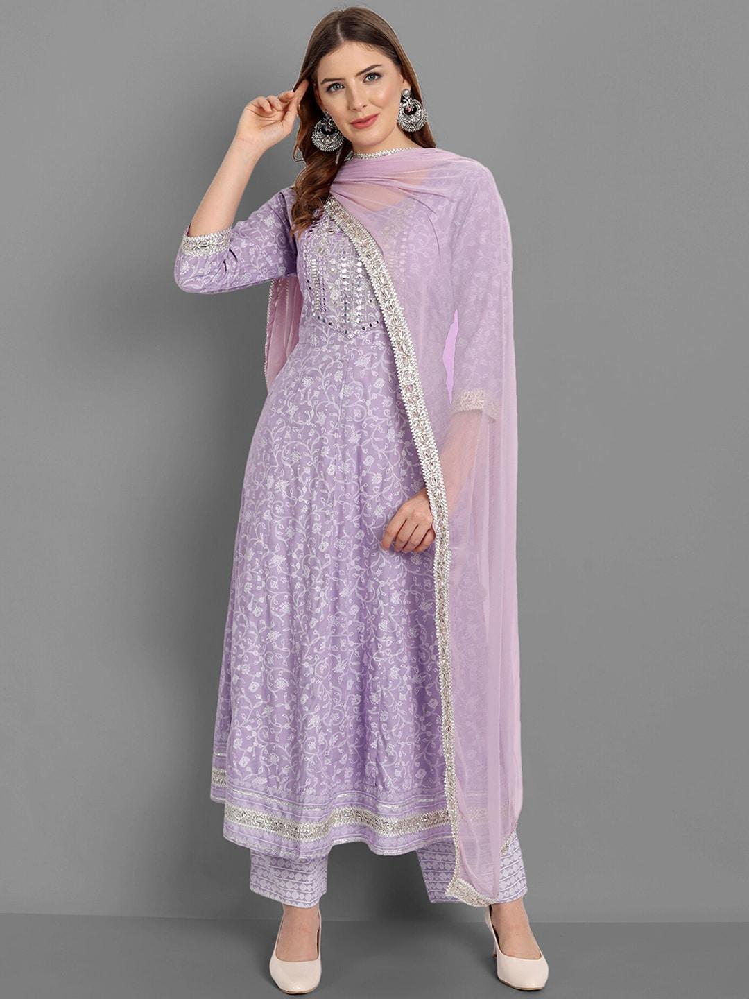 singni-women-purple-ethnic-motifs-embroidered-mirror-work-kurta-with-trousers-&-dupatta