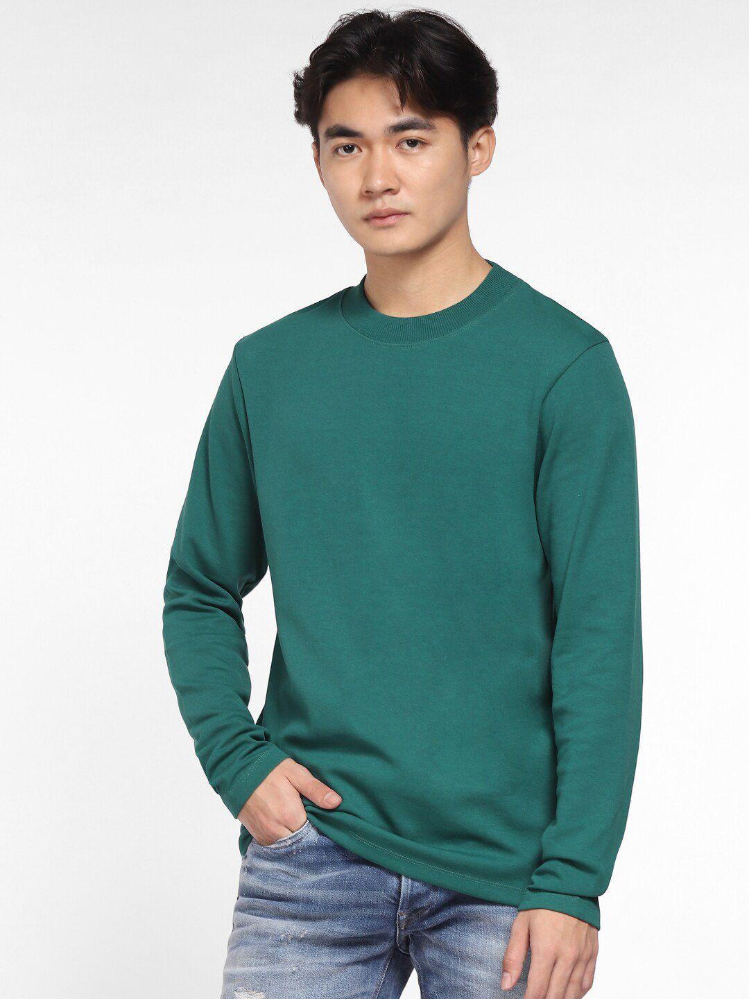 jack-&-jones-men-green-cotton-sweatshirt