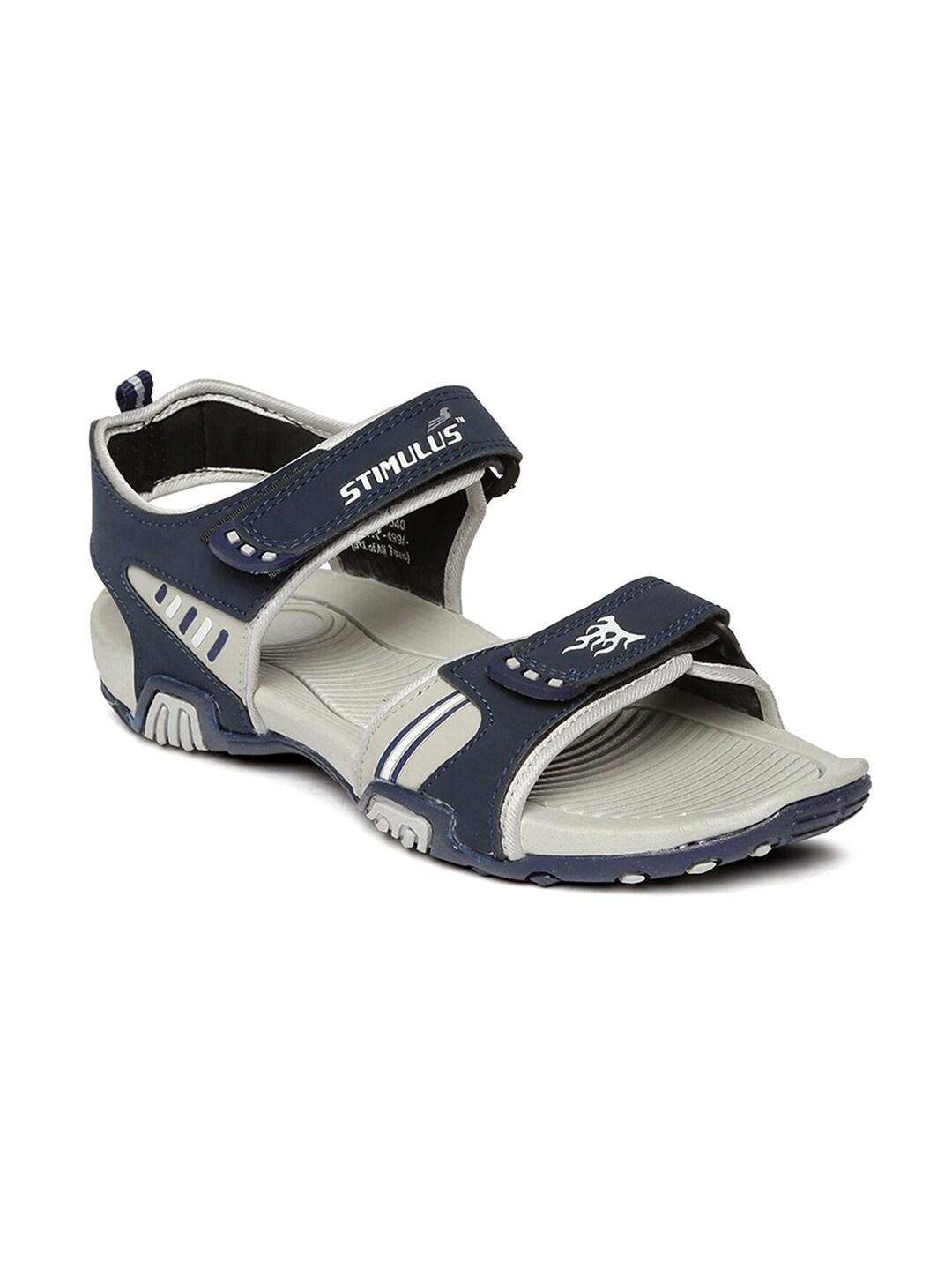 Paragon Men Grey Solid Sports Sandals