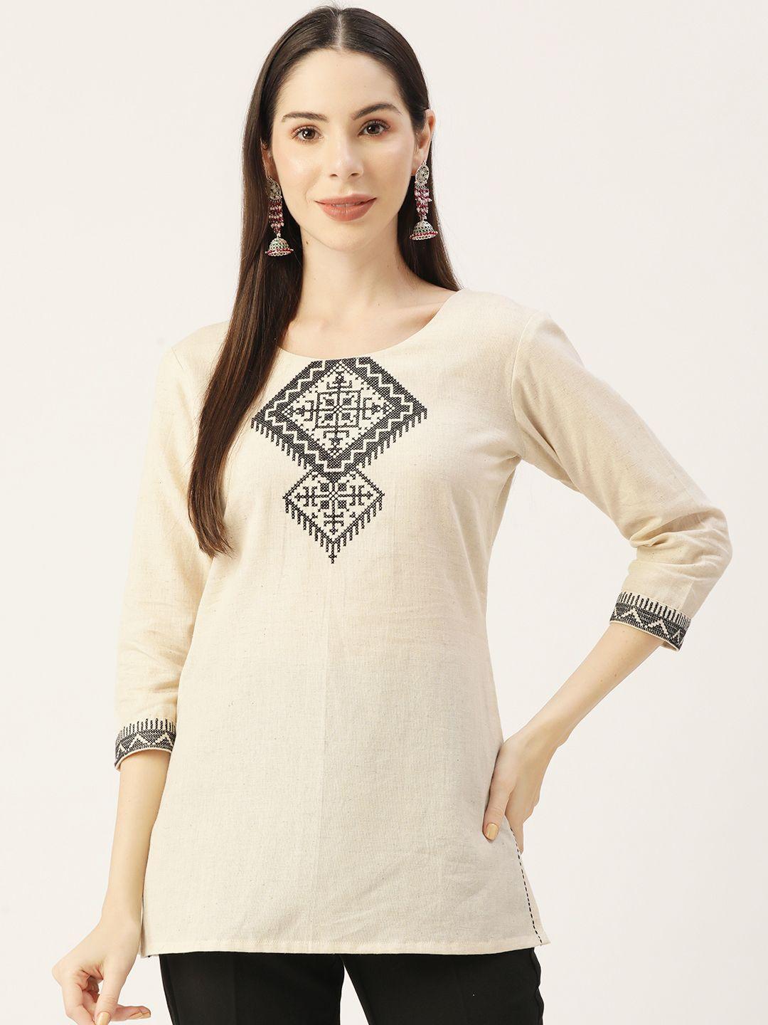 misskurti-women-off-white-&-black-ethnic-motifs-embroidered-tunic