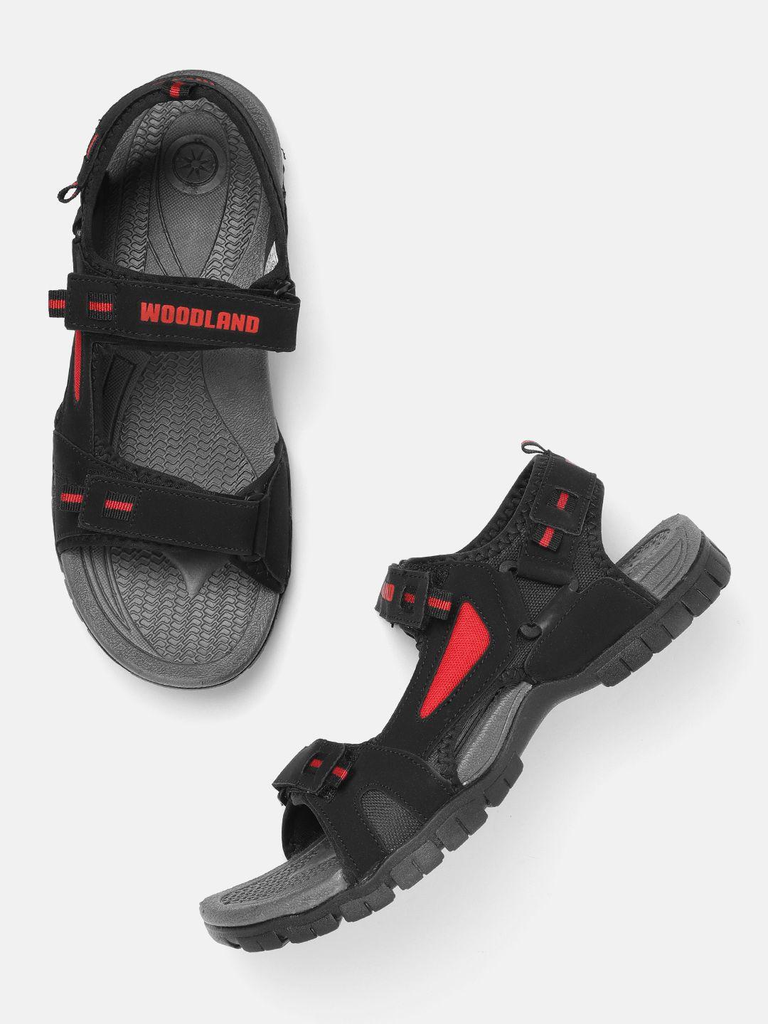woodland-men-black-solid-sports-sandals