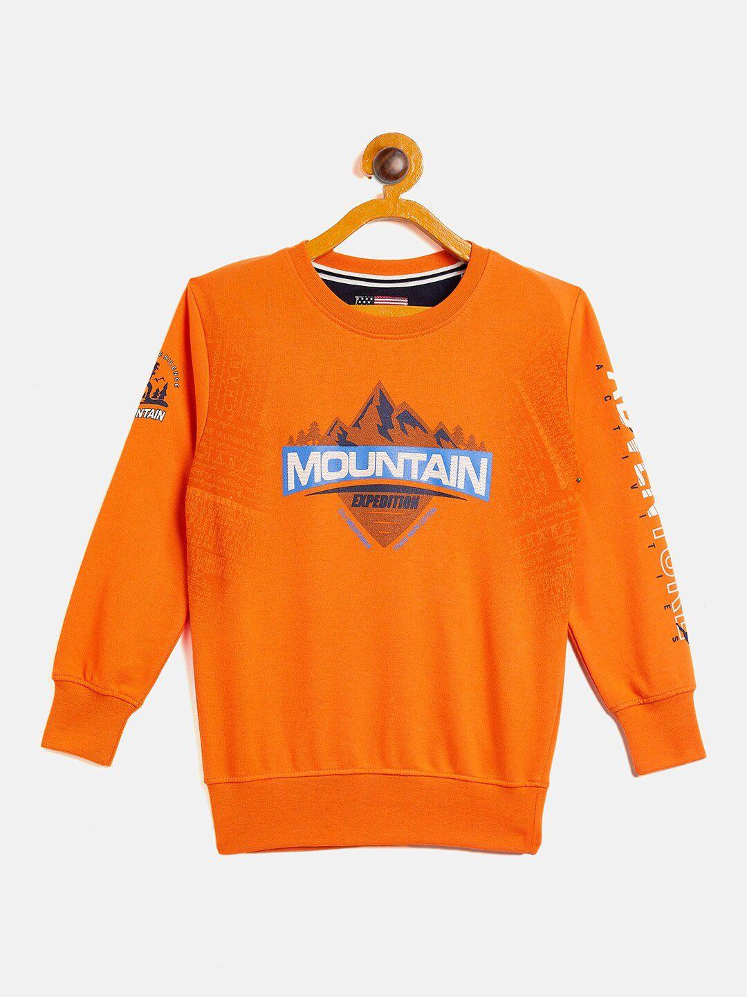Duke Boys Orange Printed Sweatshirt