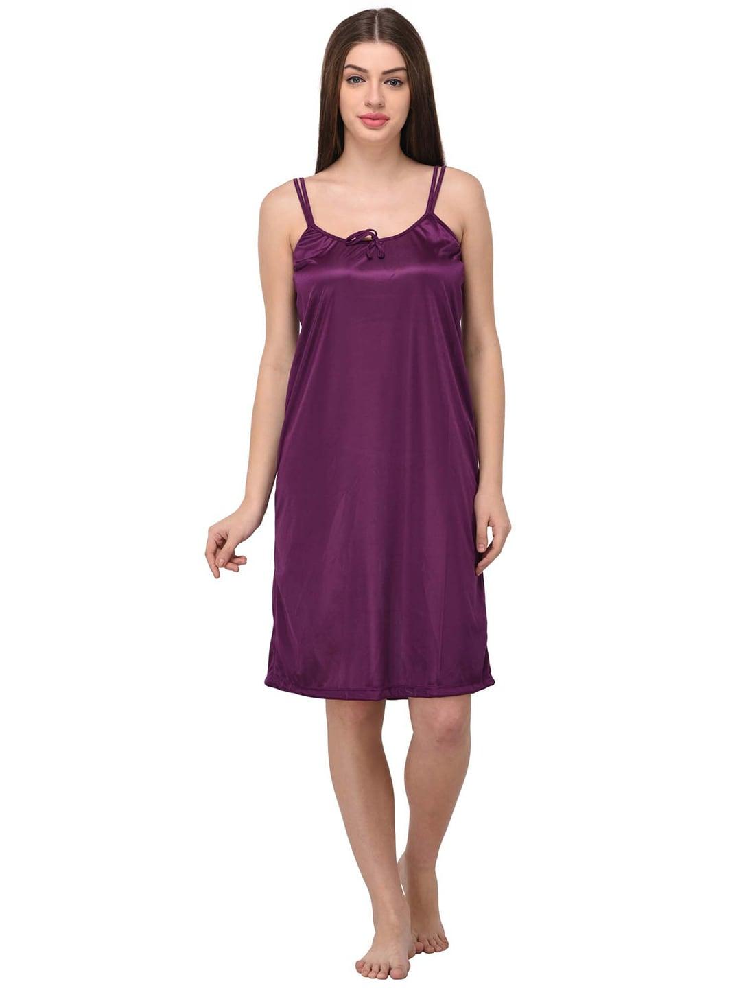 YOU FOREVER Women Purple Nightdress