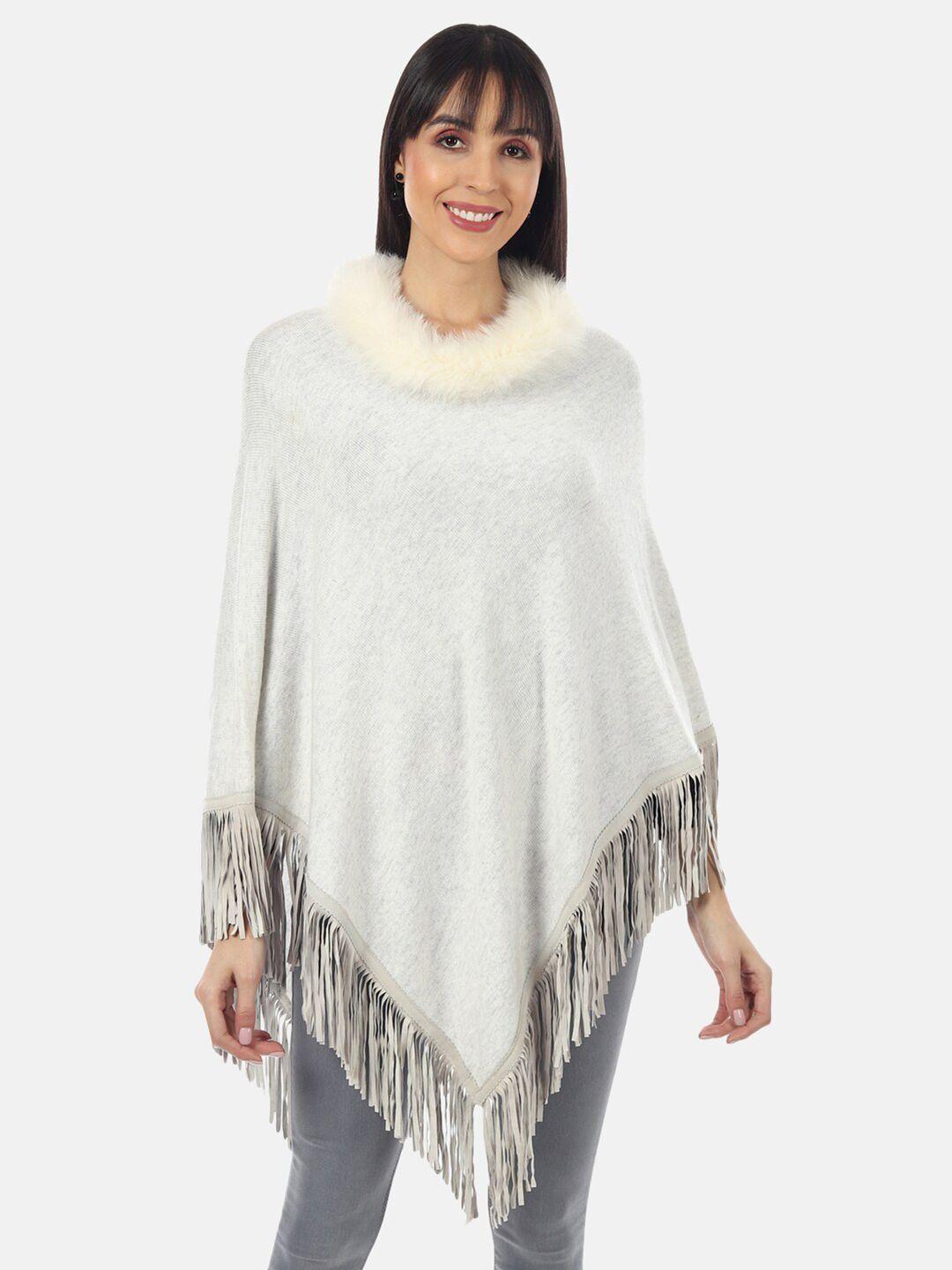 muffly-women-white-longline-poncho-with-fringed-detail