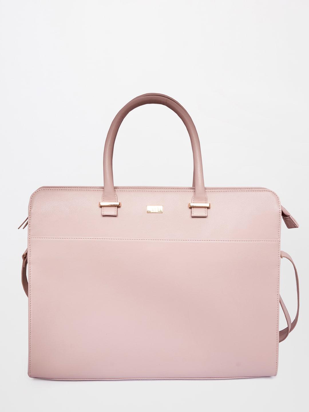 AND Women Pink Oversized Structured Sling Bag