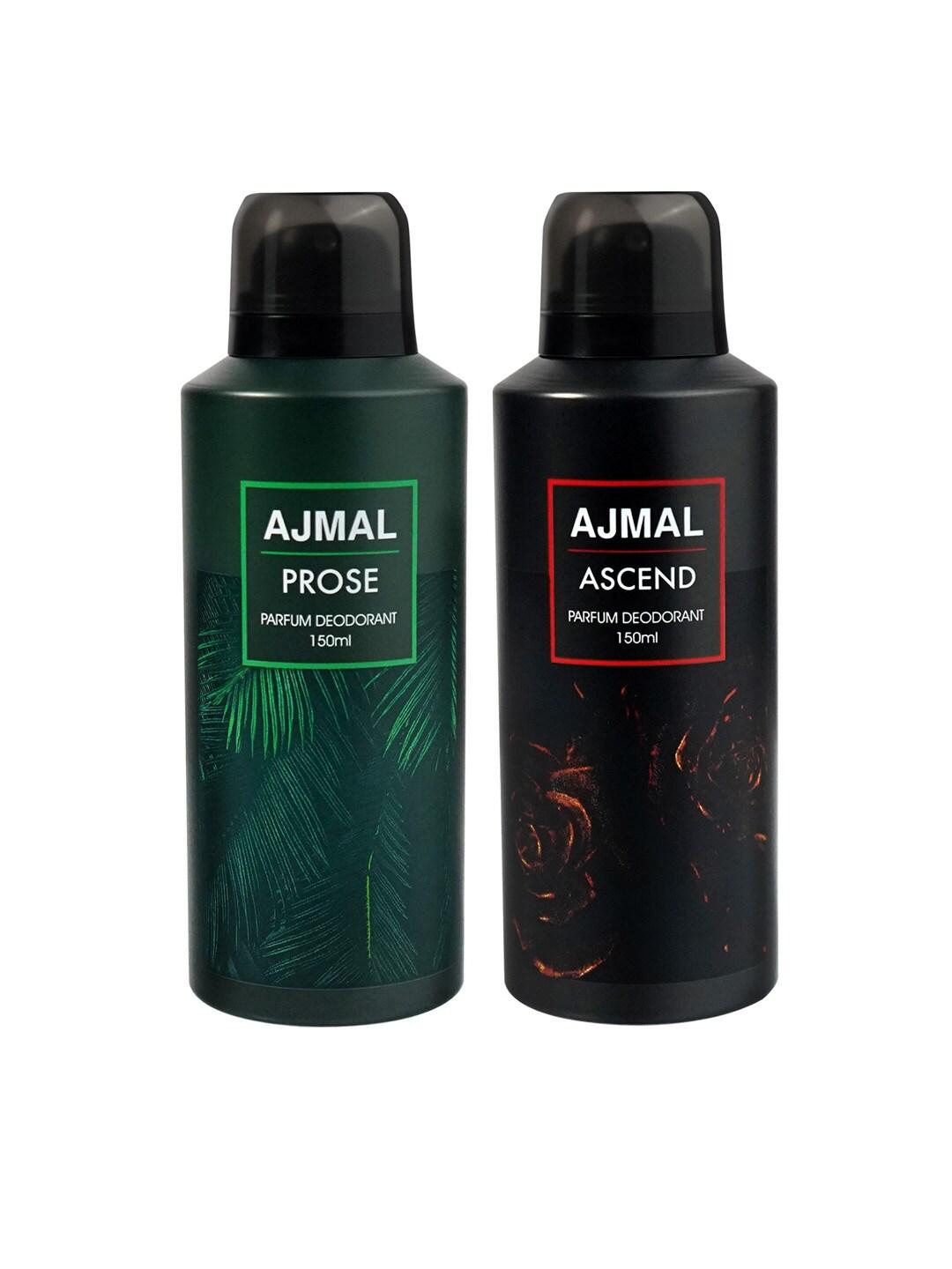 Ajmal Set of Prose & Ascend Long Lasting Perfume Deodorant - 150 ml each