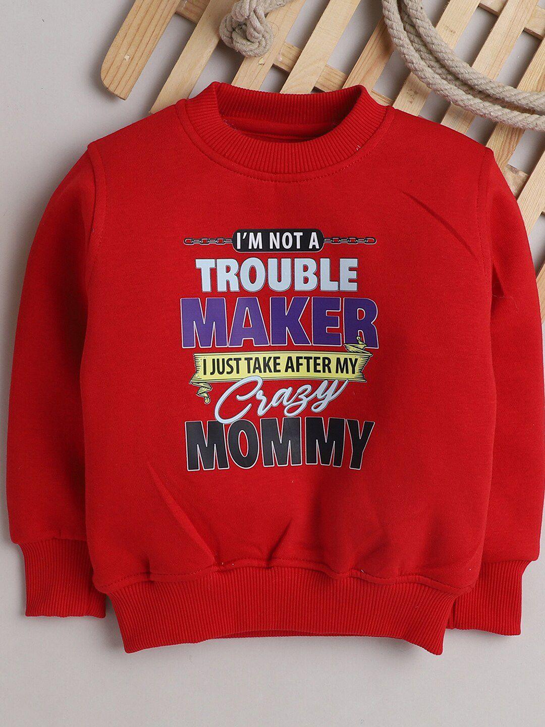 knitting-doodles-unisex-kids-red-typography-printed-fleece-round-neck-sweatshirt