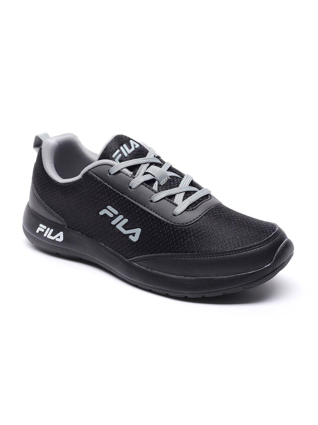 FILA Men Black Running Non-Marking Sport Aleso Plus Shoes