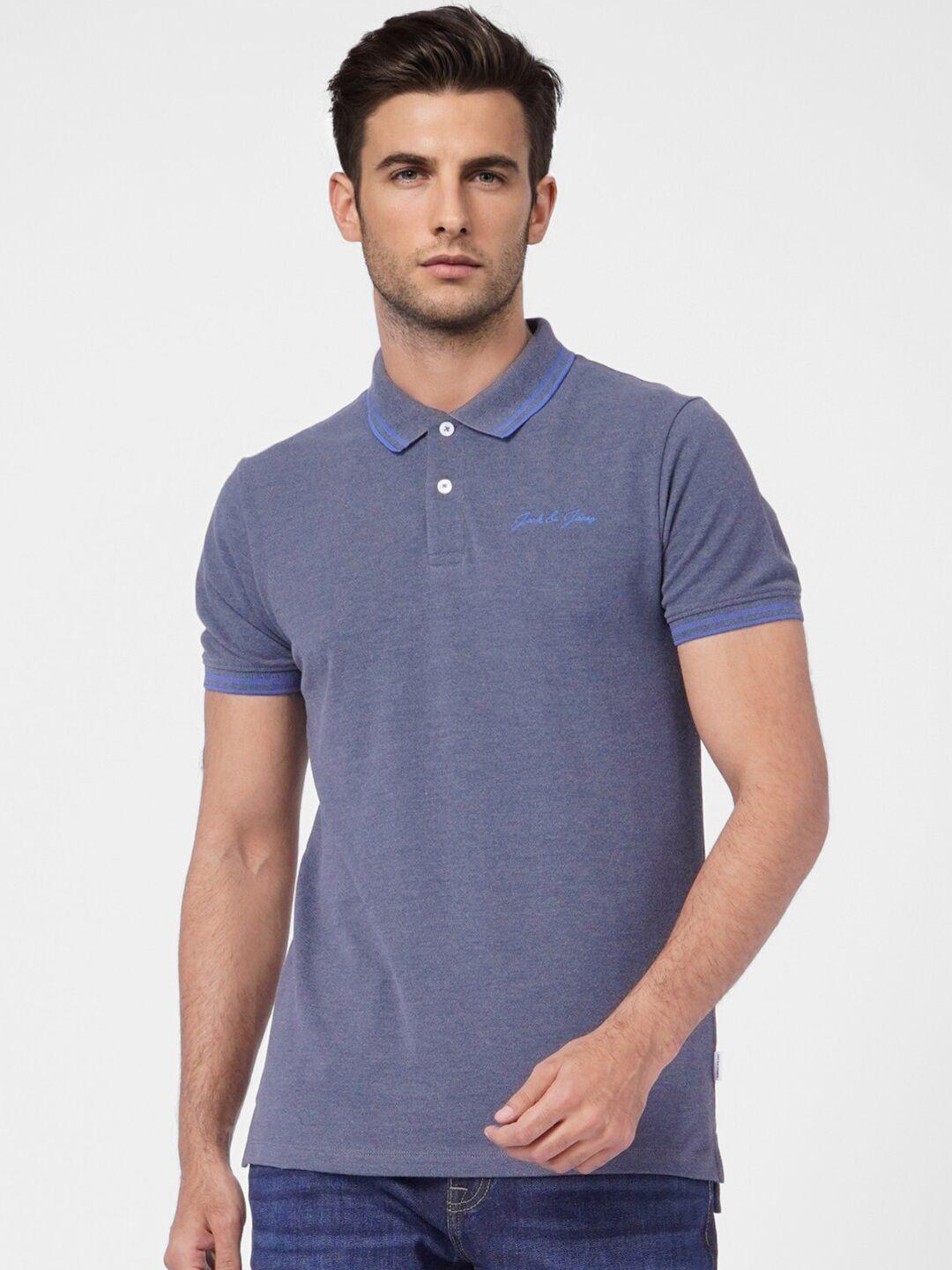 jack-&-jones-men-blue-brand-logo-polo-collar-slim-fit-cotton-t-shirt