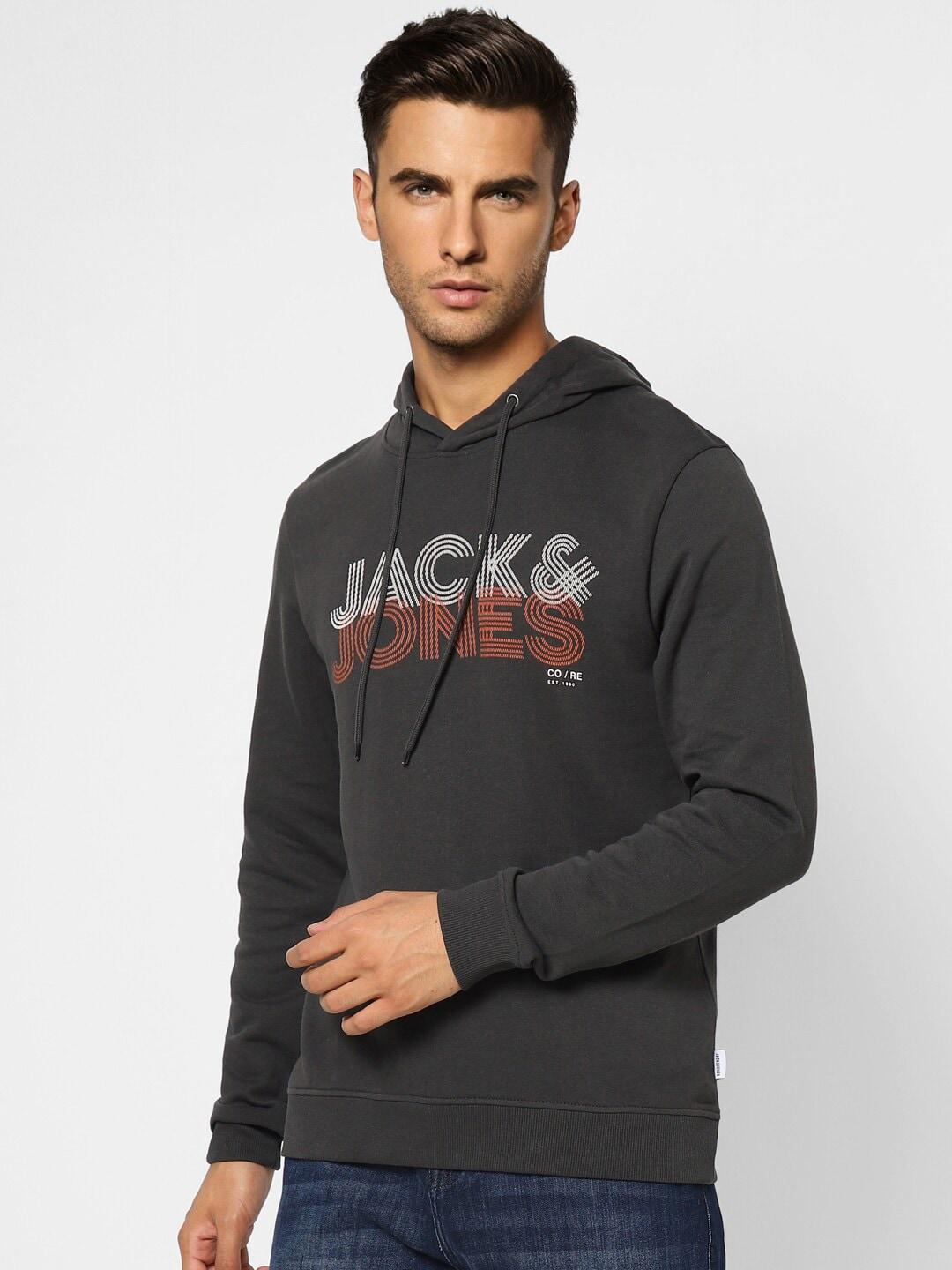 jack-&-jones-men-black-printed-hooded-sweatshirt