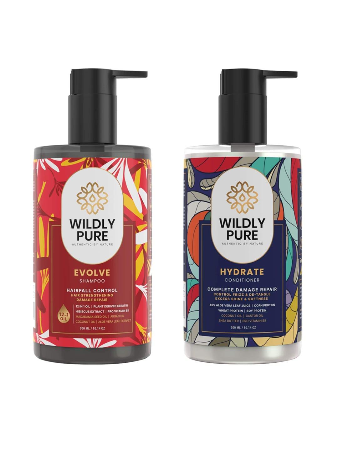Wildly Pure Set Of 2 Hair Fall Shampoo & Conditioner 300ml each