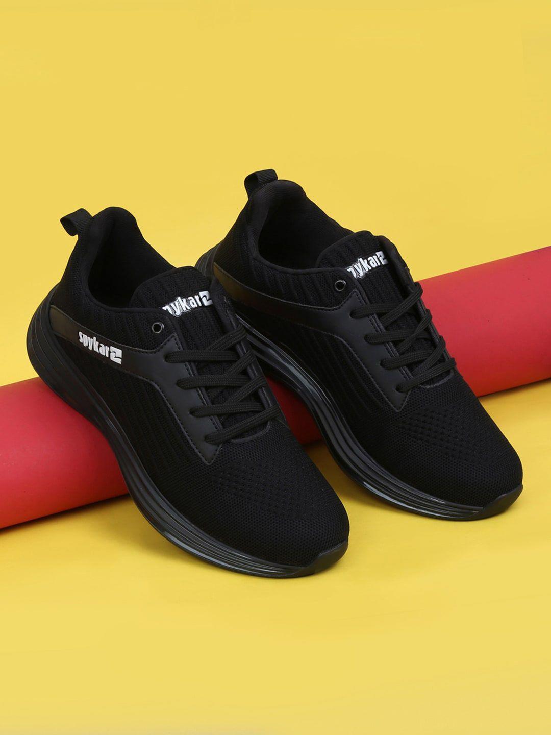 spykar-men-carol-black-sporty-textile-walking-non-marking-shoes