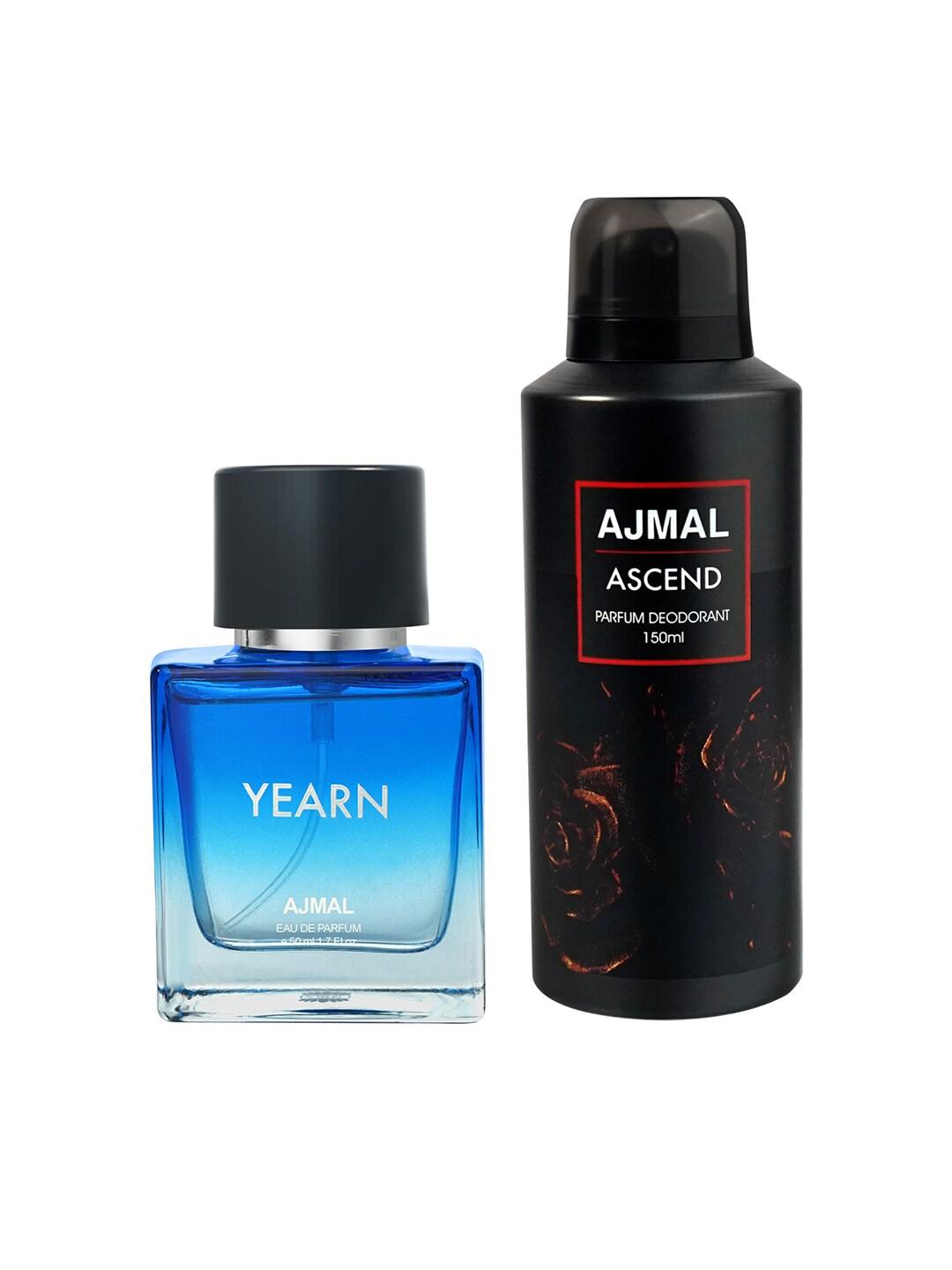 Ajmal Set of Yearn Eau De Parfum - 50 ml & Ascend Deodorant Spray - 150 ml