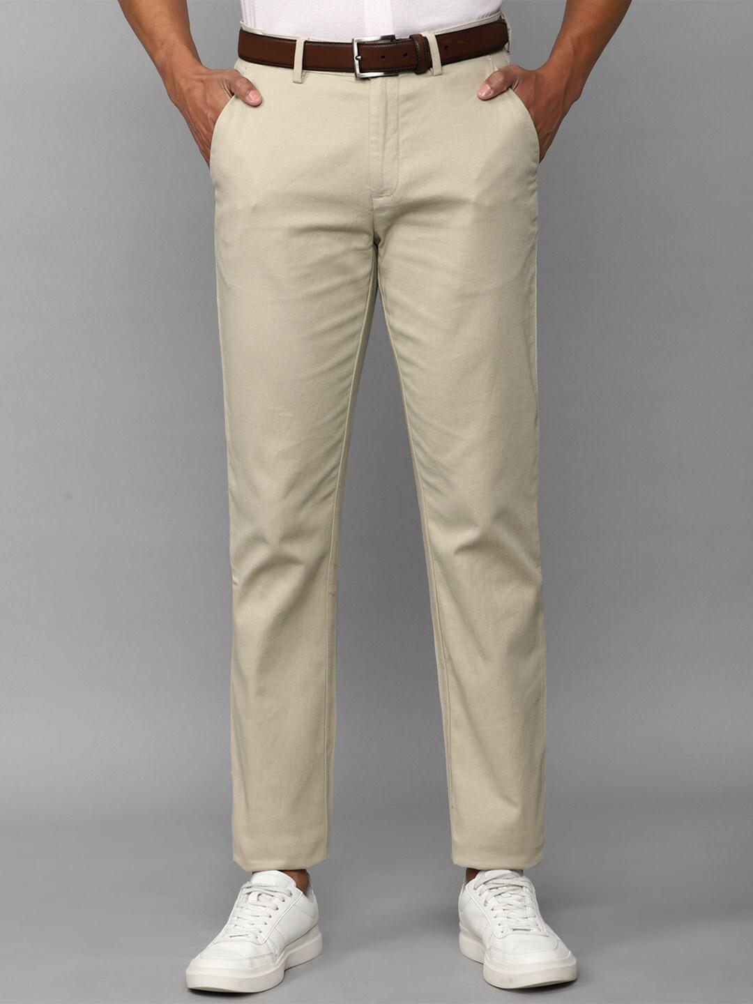 Allen Solly Self Design Textured Trousers