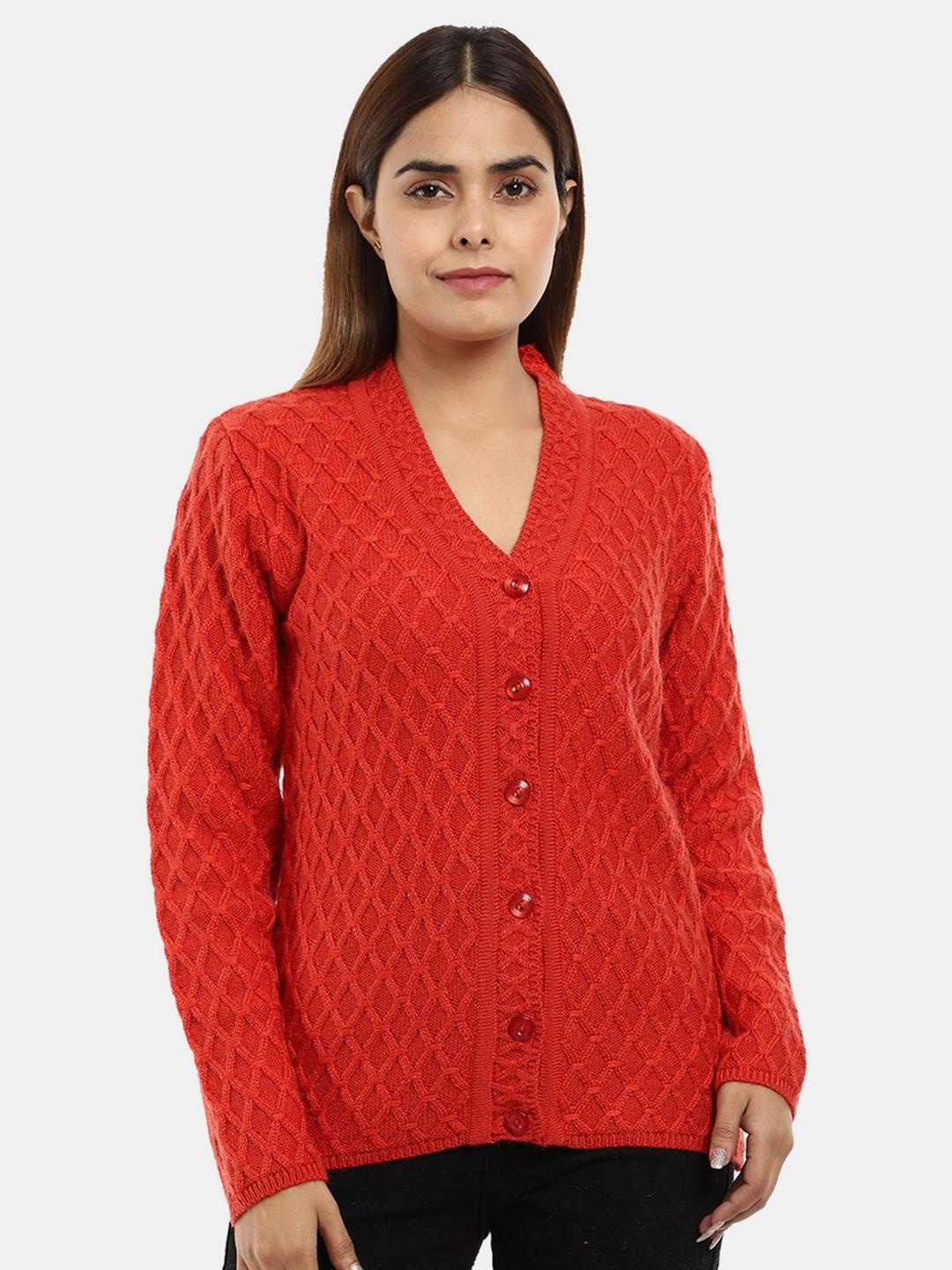 v-mart-women-rust-cable-knit-cardigan