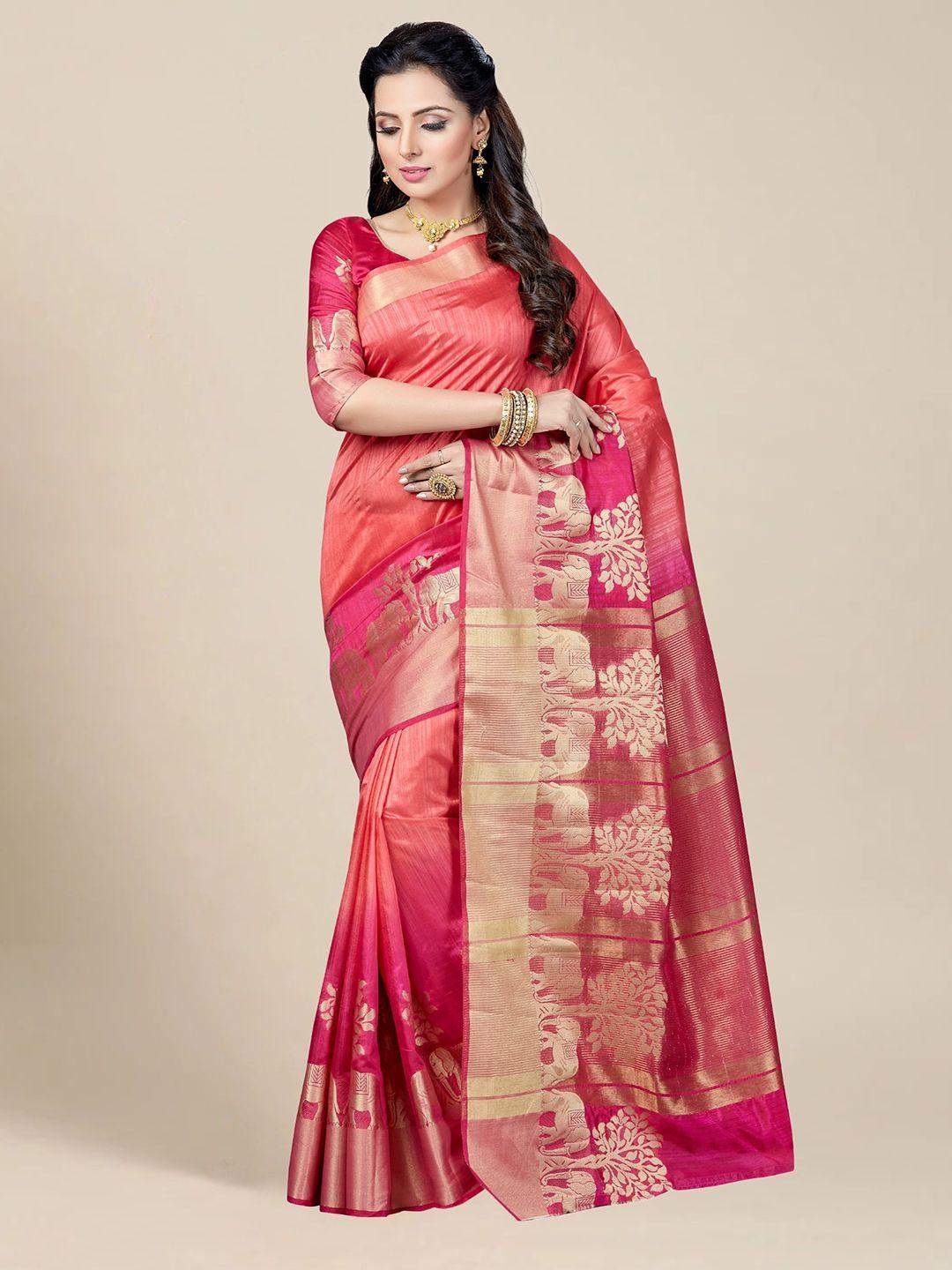 ms-retail-orange-&-pink-ethnic-motifs-zari-kanjeevaram-saree