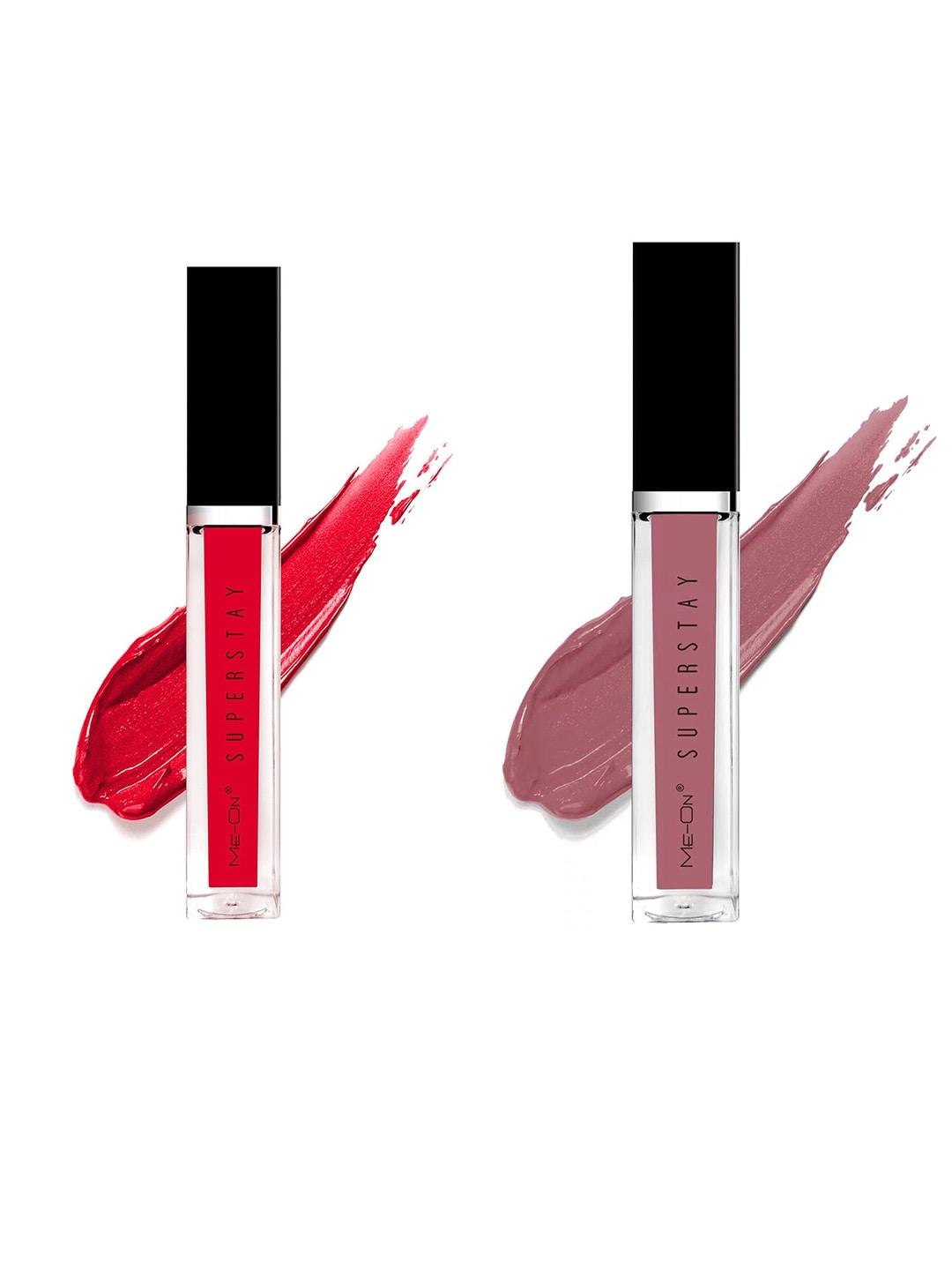 ME-ON Set of 2 Super Stay Lip Gloss - Seductive Red 03 & Kinda Sexy 22