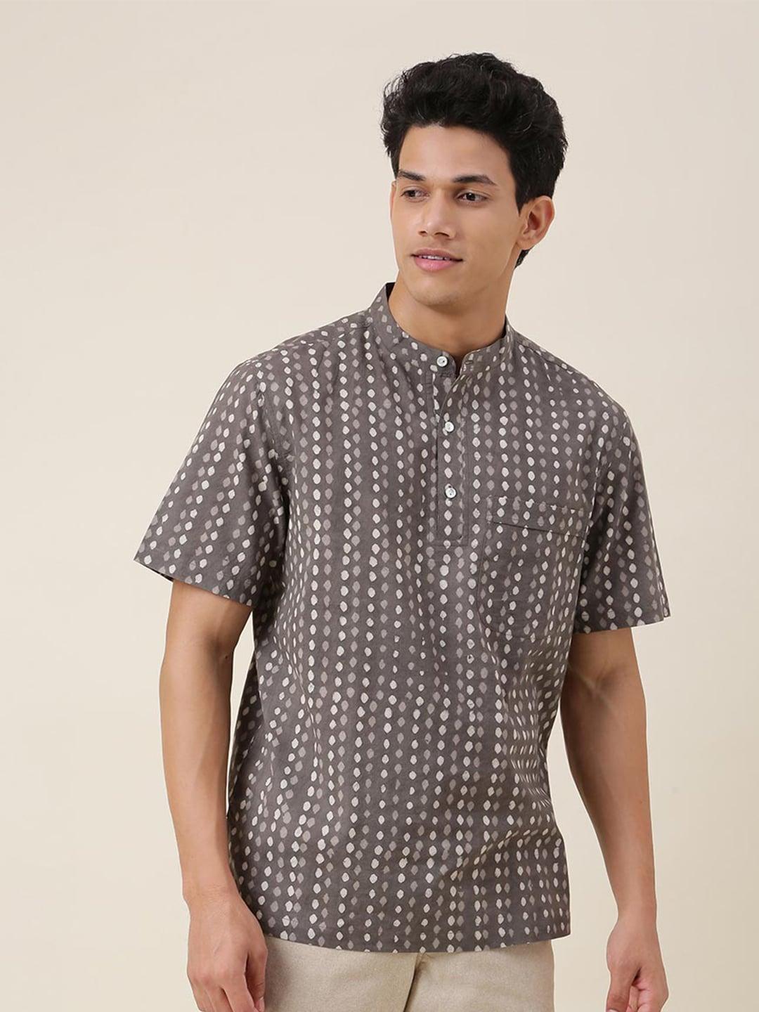 fabindia-men-comfort-printed-casual-shirt