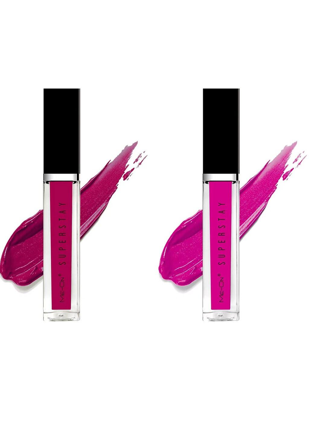 me-on-set-of-2-super-stay-lip-gloss-6ml-each---fuschia-09-&-passionate-pink-10