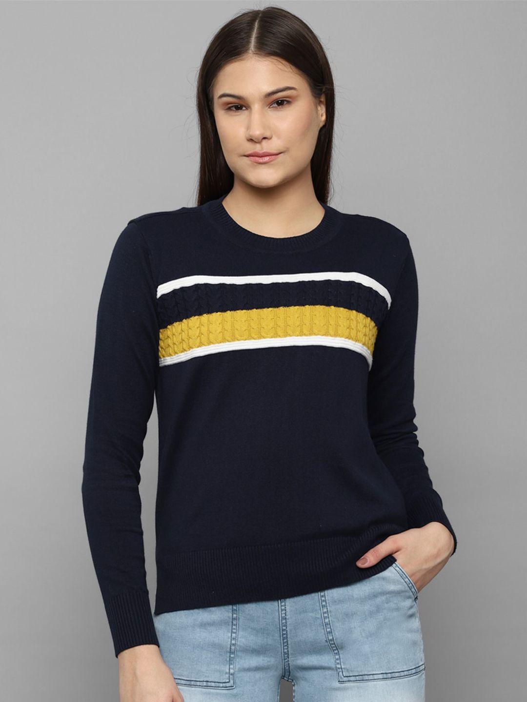allen-solly-woman-striped-striped-cotton-pullover