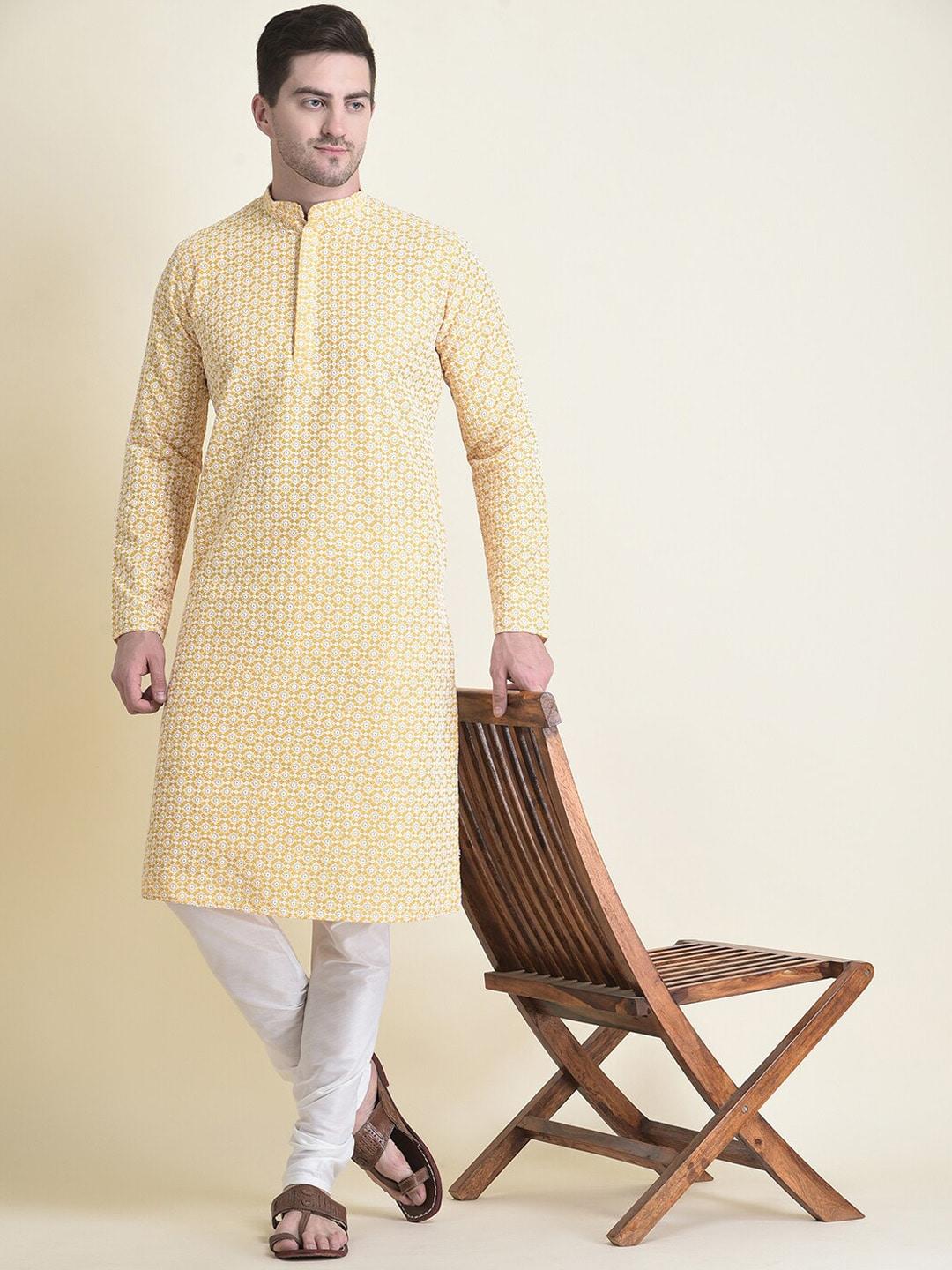 tabard-men-embroidered-thread-work-pure-cotton-kurta-with-pyjama-set