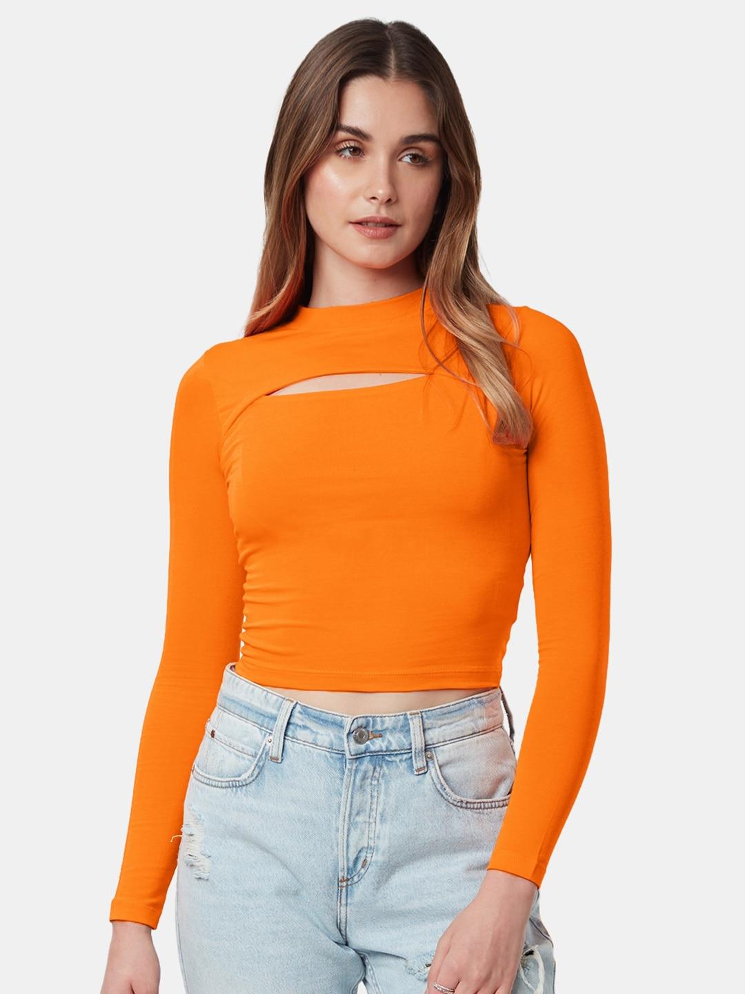 the-souled-store-high-neck-cotton-fitted-crop-top