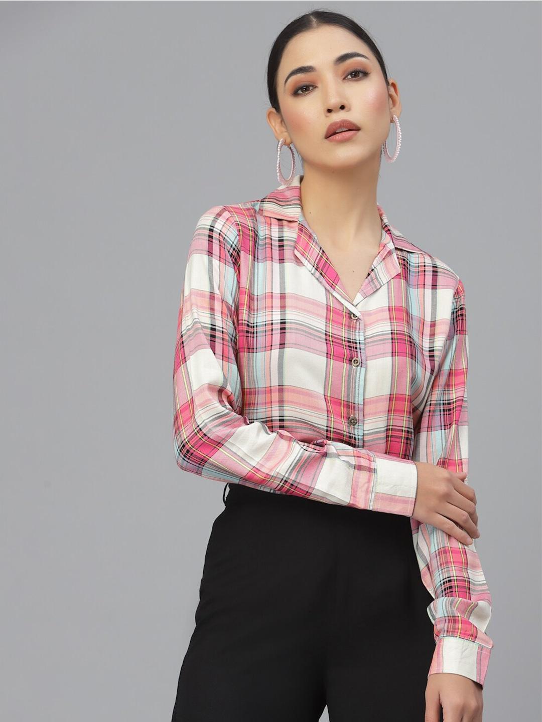 Style Quotient Women Checked Regular Fit Casual Shirt
