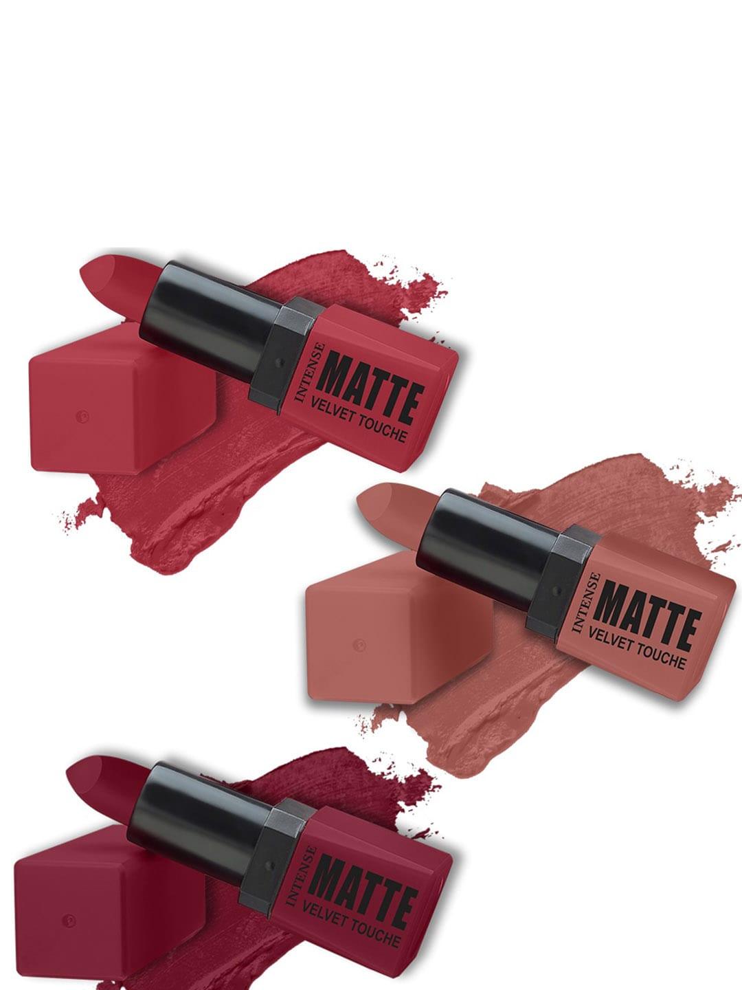 ForSure Set of 3 Intense Matte Velvet Touche Lipsticks 3.5g Each - Shade 304, 306, 303