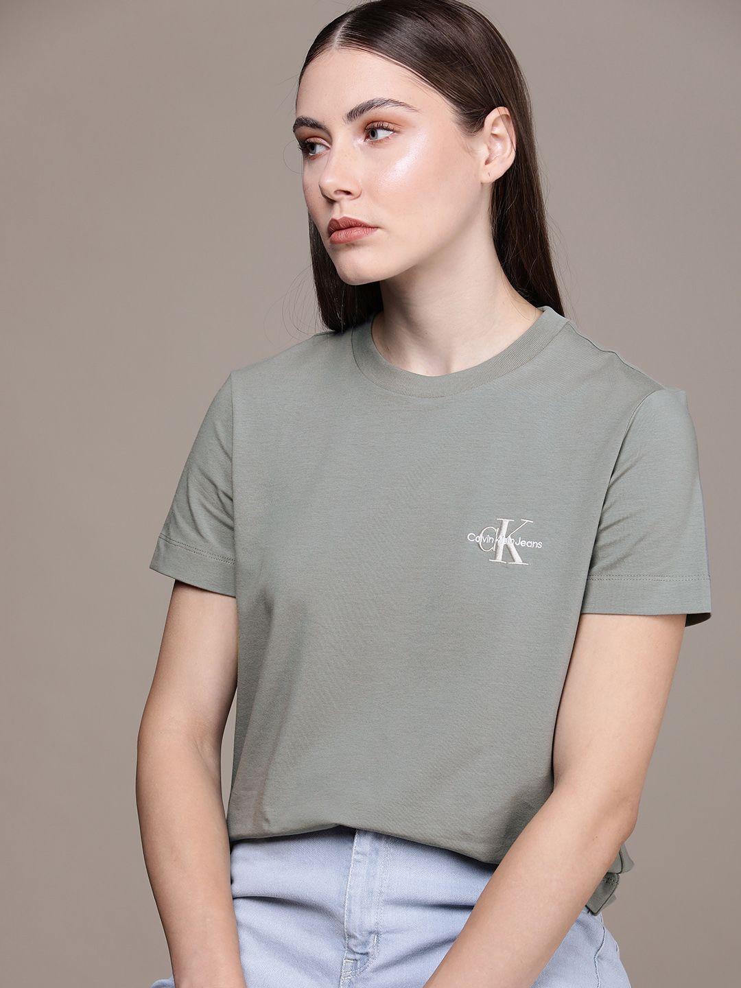 Calvin Klein Jeans Brand Logo Placement Print T-shirt