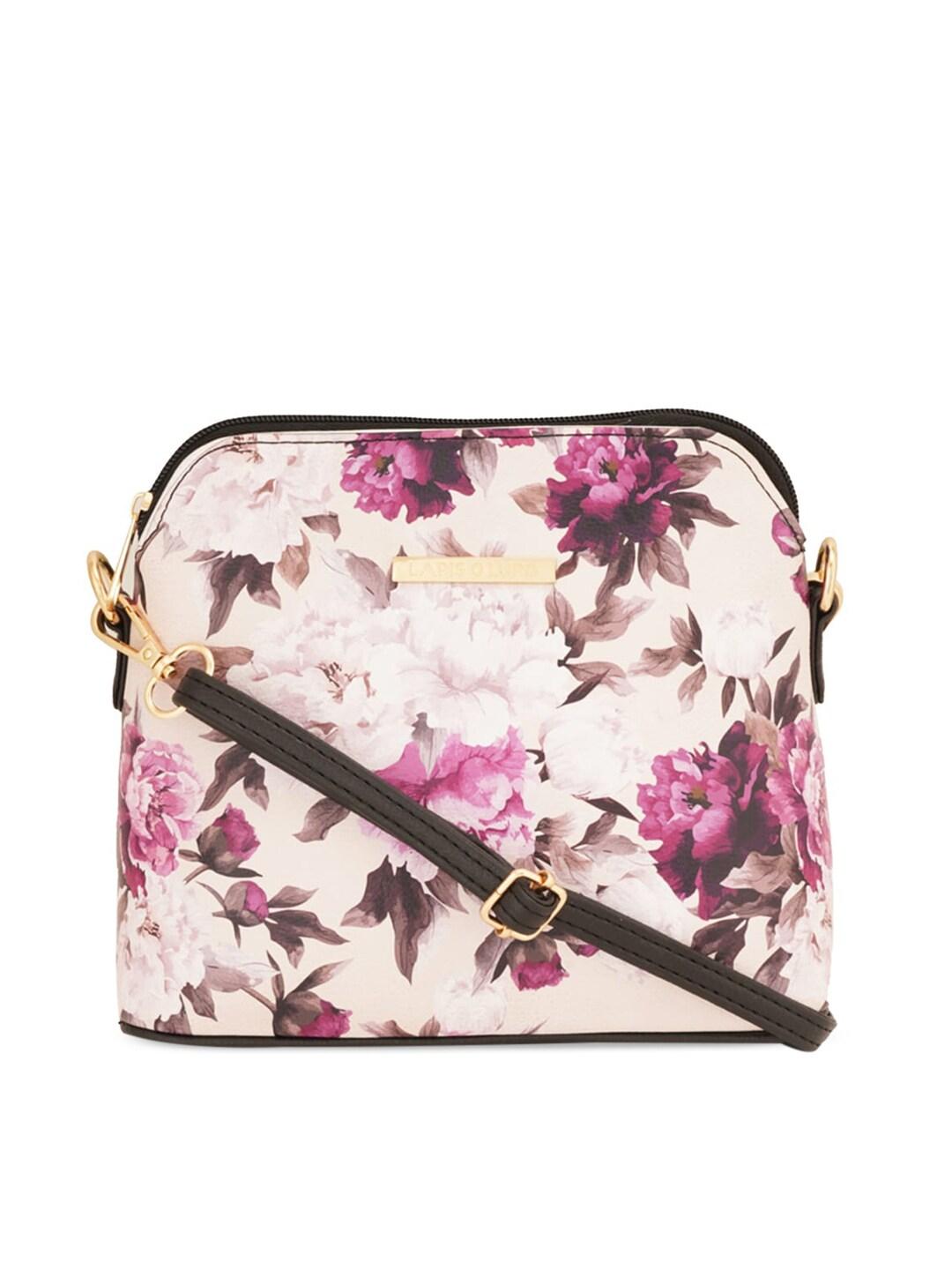 Lapis O Lupo Floral Printed Structured Sling Bag