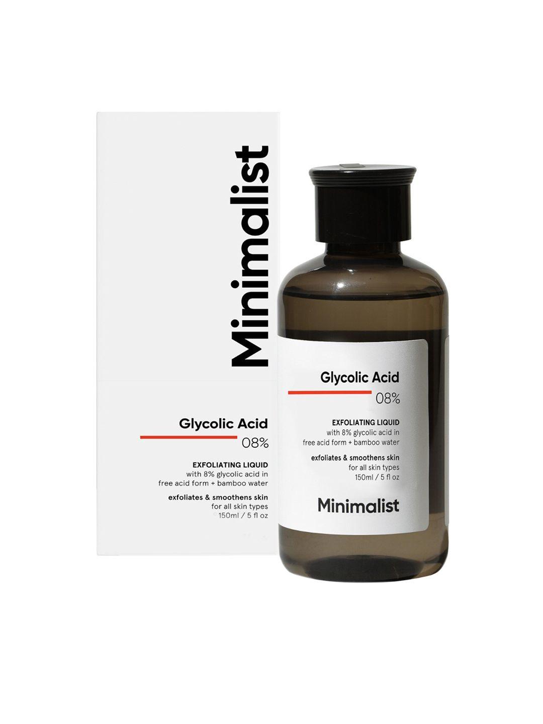 Minimalist 8% Glycolic Acid Toner For Glowing Skin For Body, Face, & Scalp