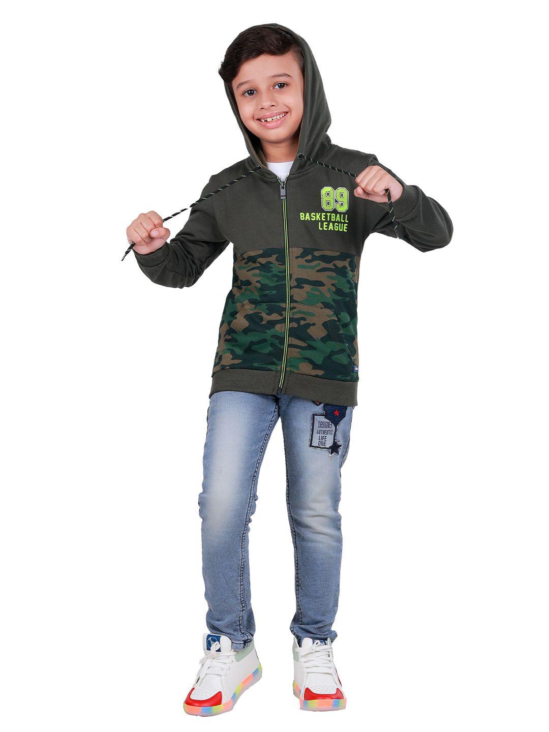 3pin-boys-green-printed-hooded-cotton-sweatshirt