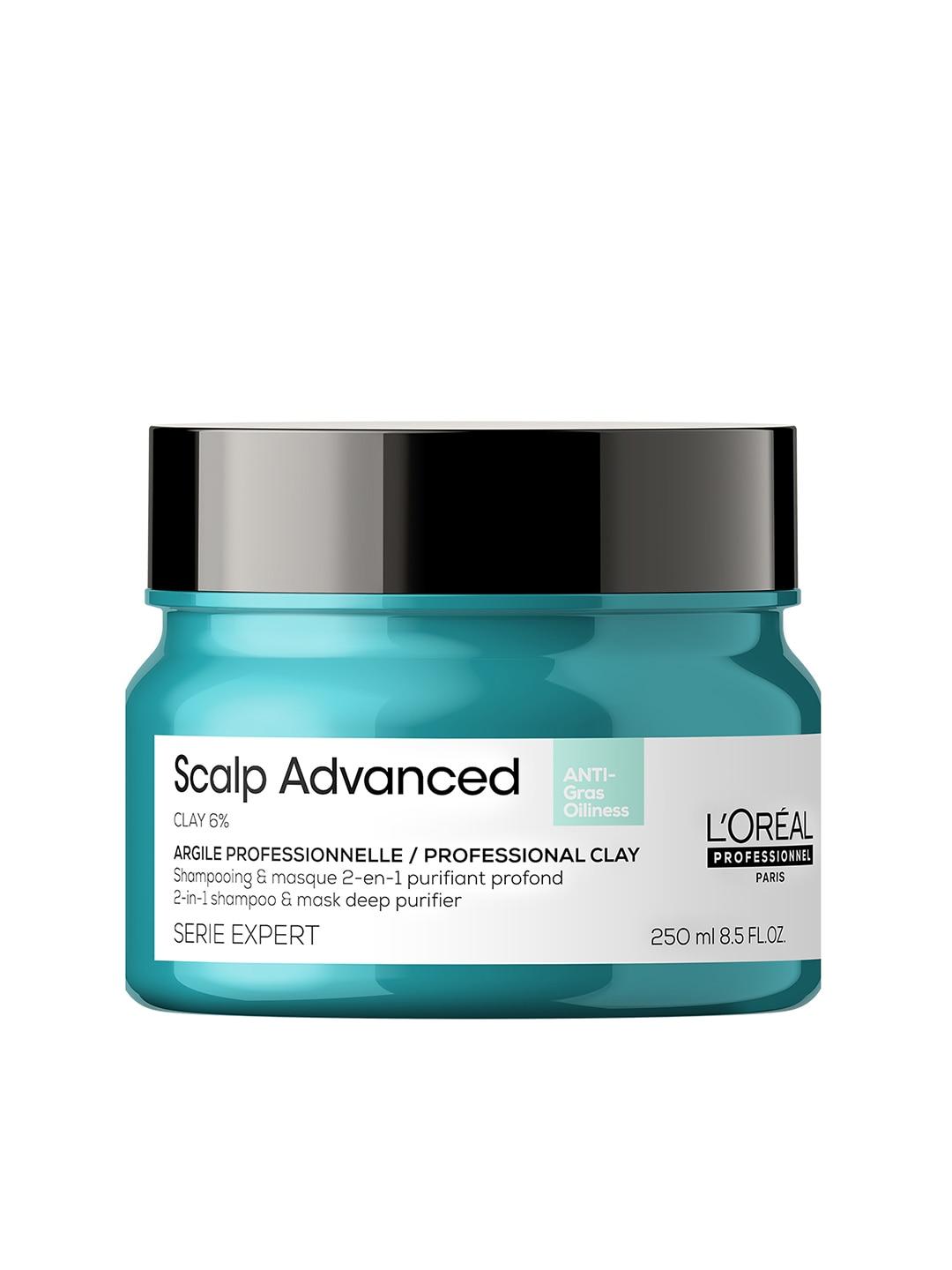 LOreal Professionnel Scalp Advanced Anti-Oiliness 2-In-1 Shampoo & Masque - 250 ml