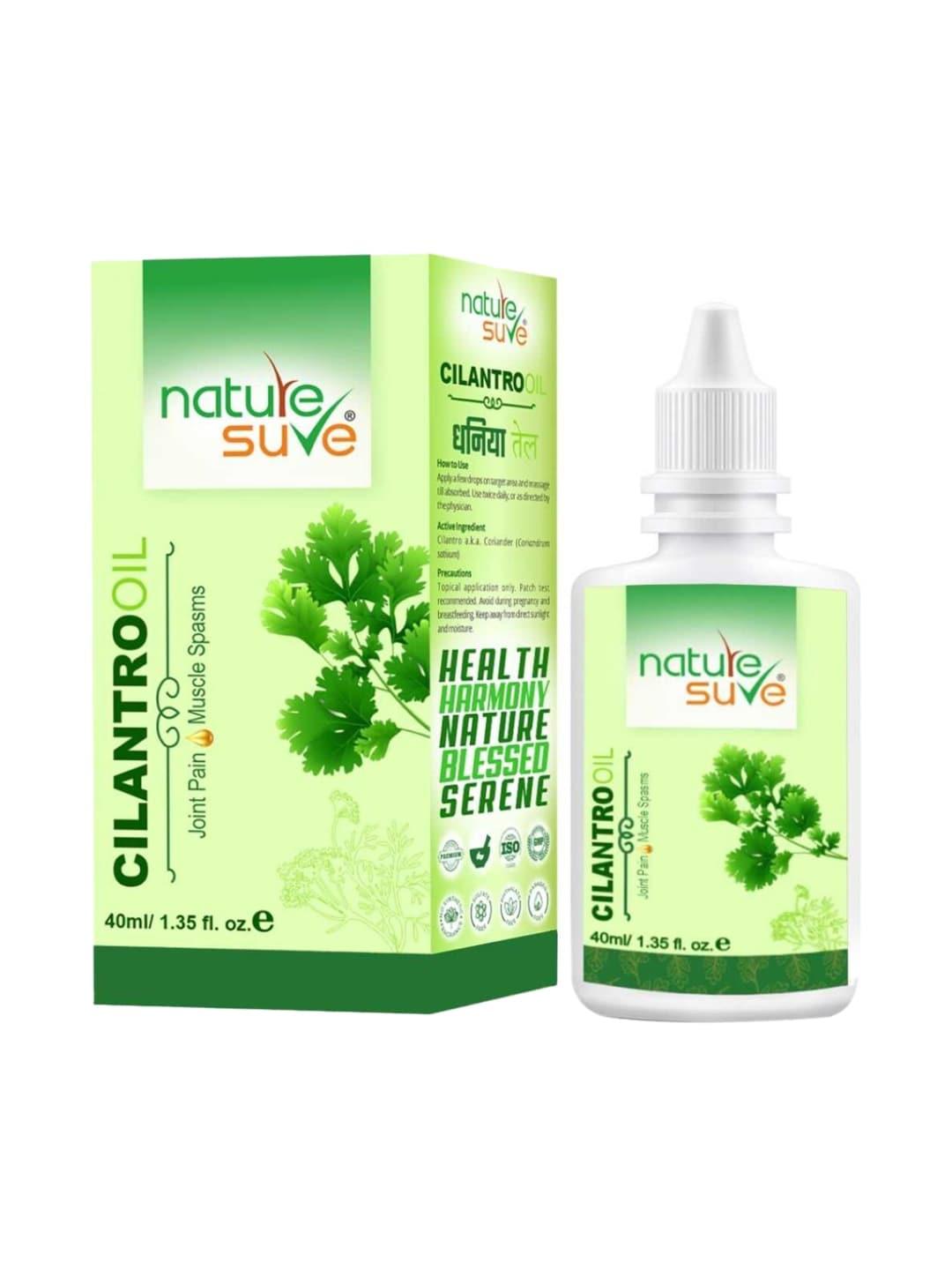 Nature Sure Cilantro Massage Oil for Joint Pain & Muscle Spasms - 40ml