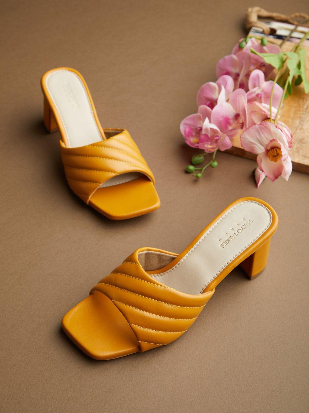 tokyo-talkies-mustard-&-beige-colourblocked-block-sandals