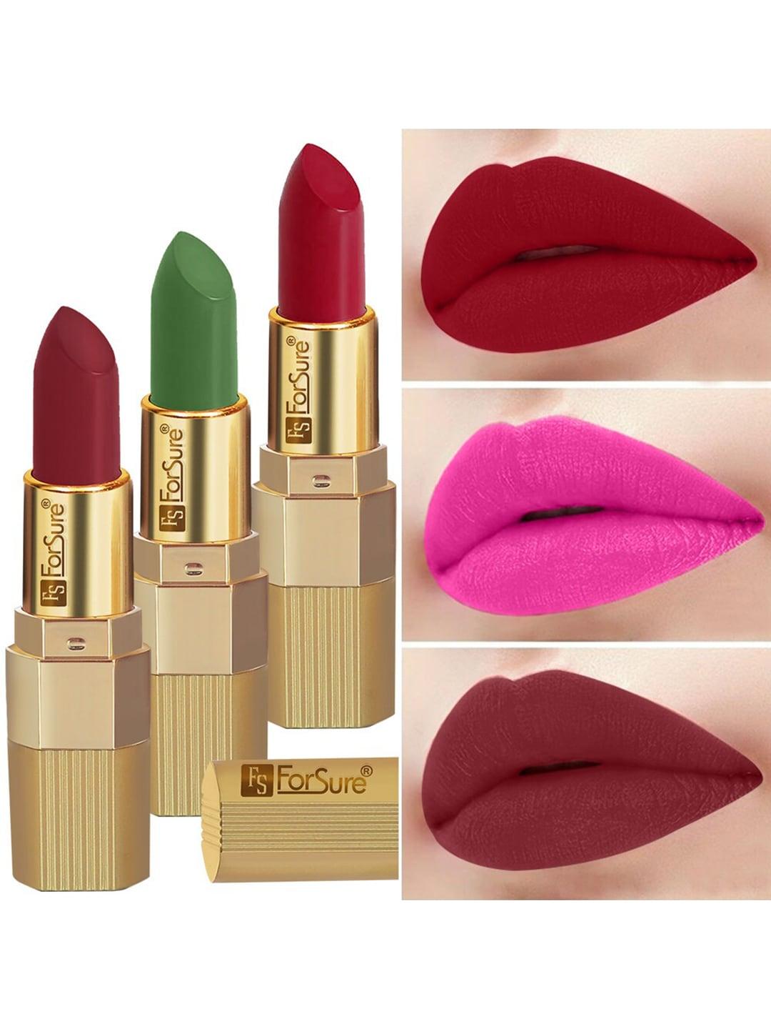 ForSure Set Of 3 Xpression Long Lasting Highly Pigmented Creamy Matte Lipstick - 3.5g Each