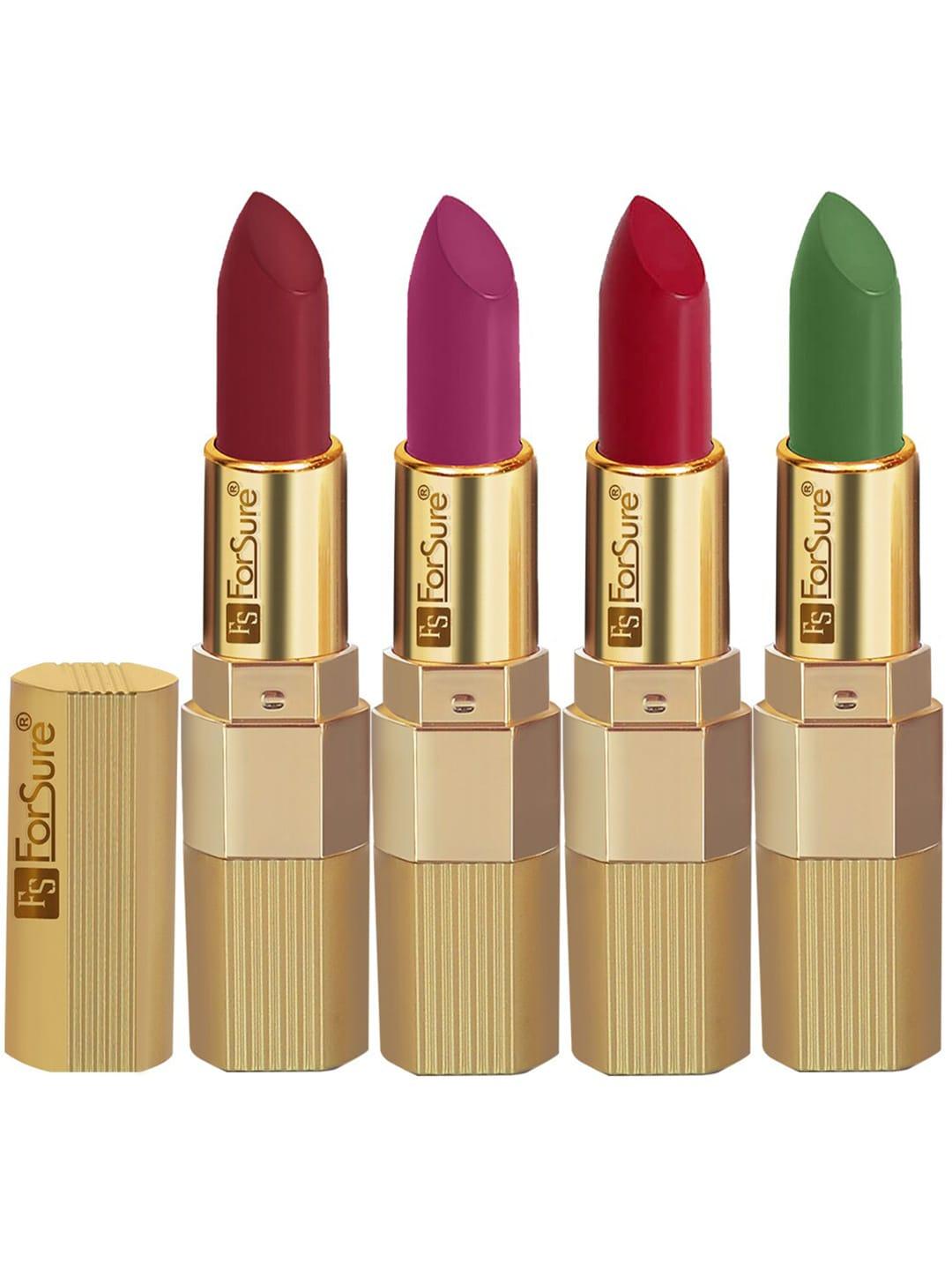 ForSure Set Of 4 Xpression Long Lasting Highly Pigmented Creamy Matte Lipstick - 3.5g Each
